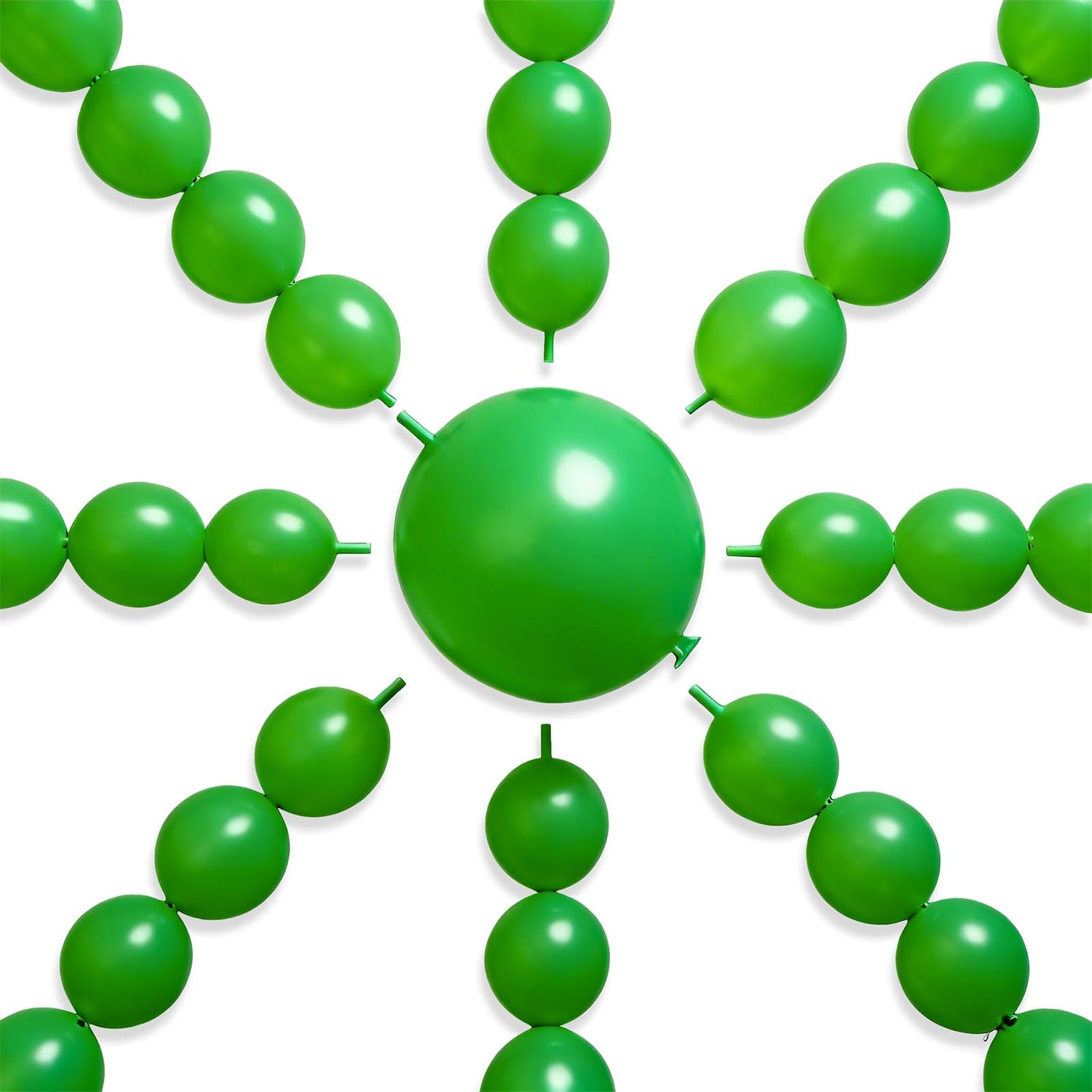 Green-Y24 Linking Balloons 100pcs (6 inch)