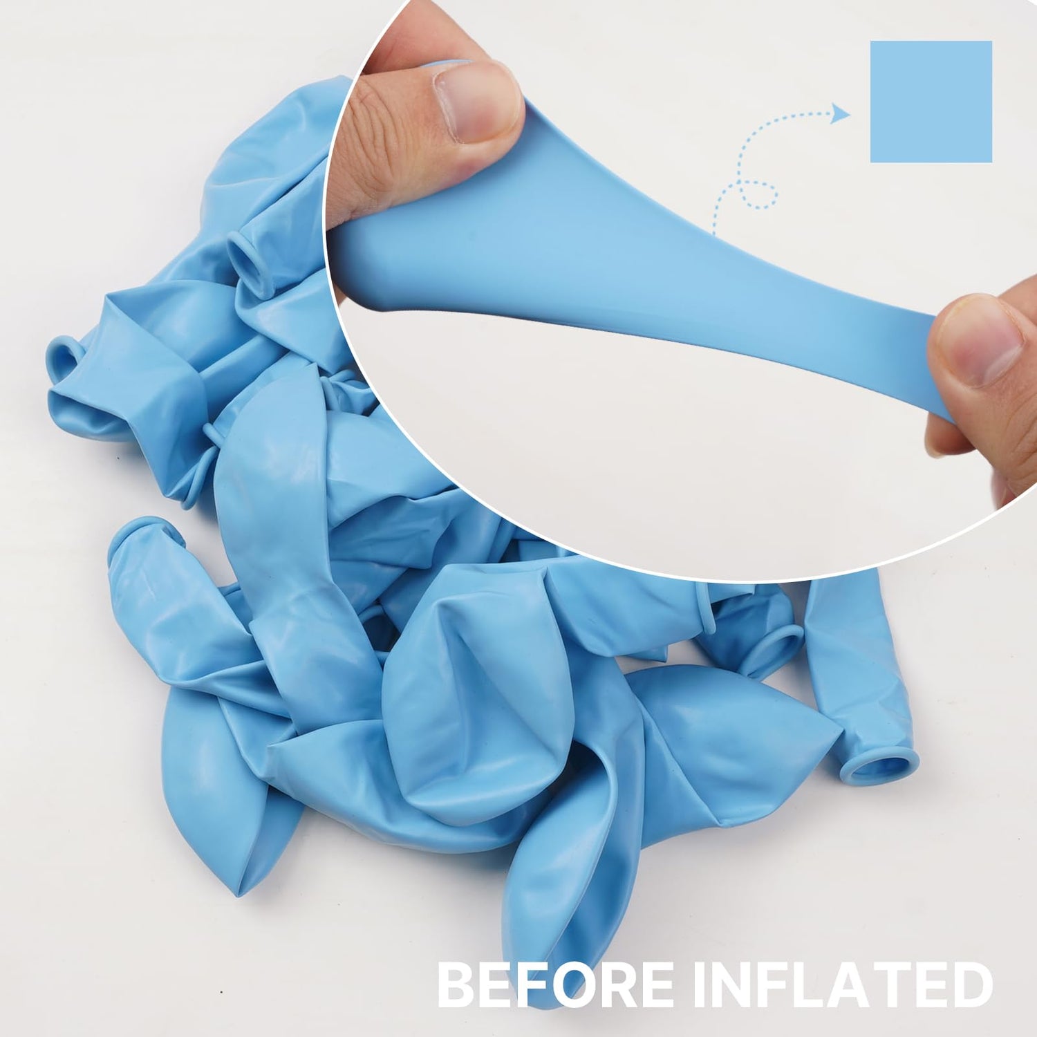 Blue-Y4 Balloons 100pcs (12 inch)