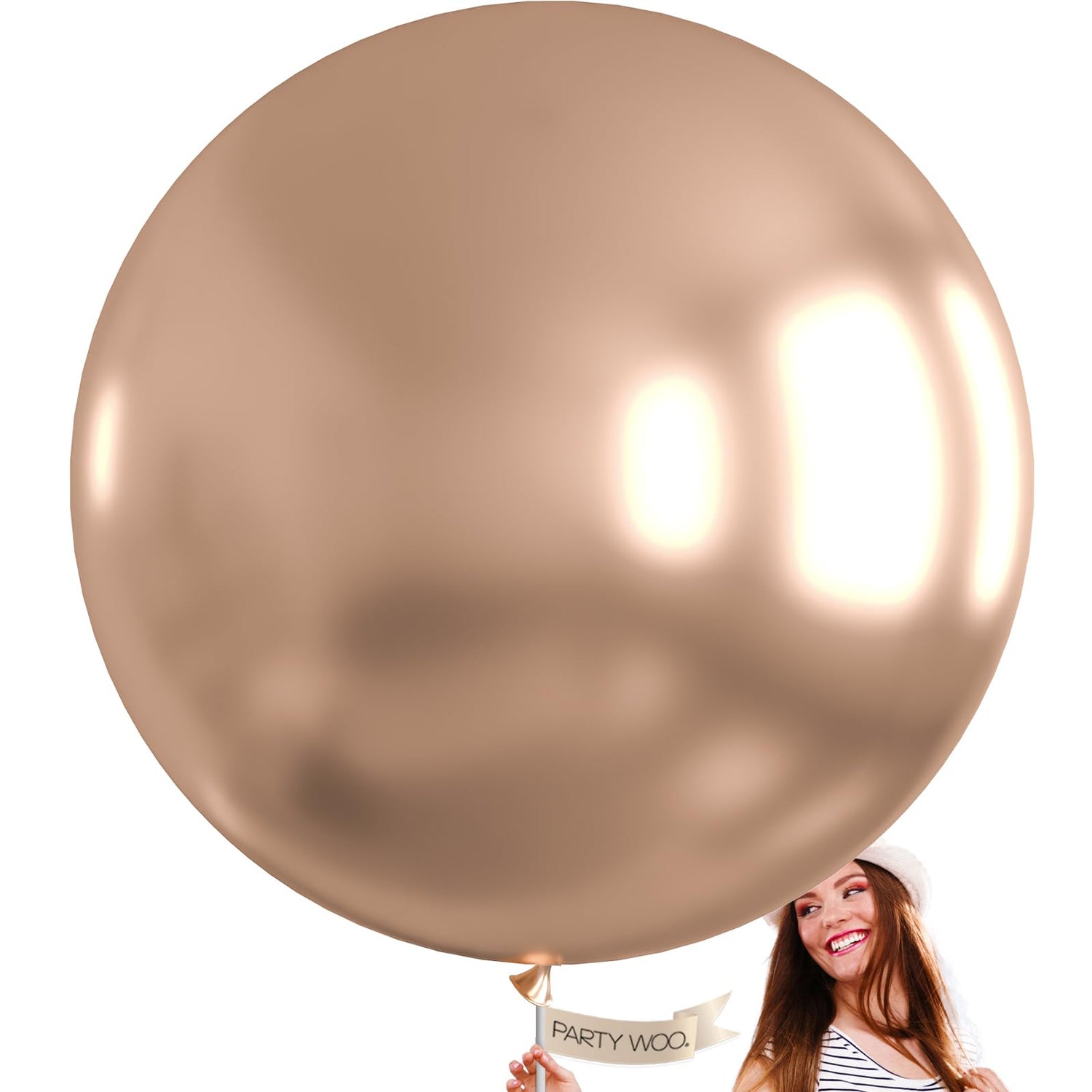 Champagne Gold-G112 Metallic Balloons 4pcs (36 inch)