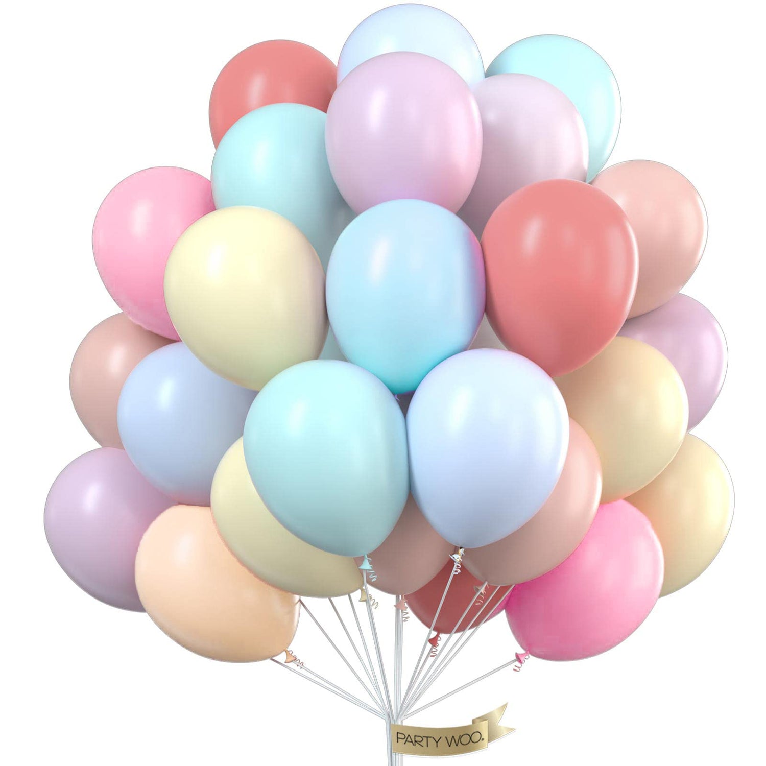 Mixed Color - Macaron Balloons 50pcs (12 inch)