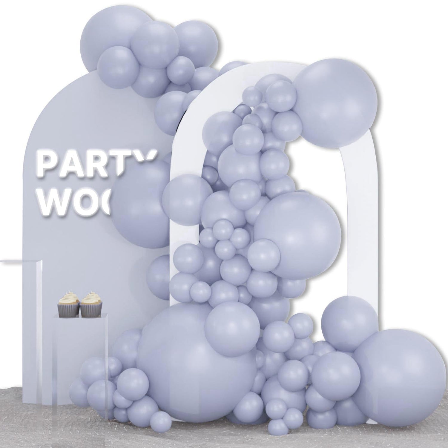 Gray-F51 Balloons Arch Kit Garland 127pcs (5/10/12/18/36 inch)