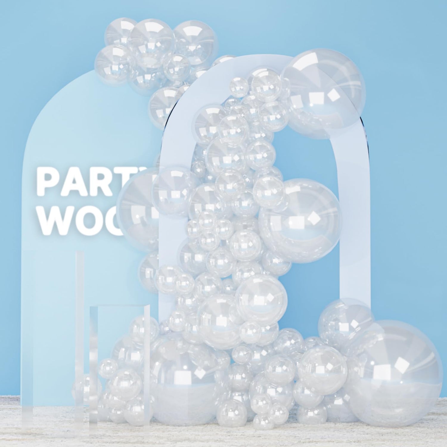 Transparent-Y2 Balloons Arch Kit Garland 120pcs (5/10/12/18 inch)