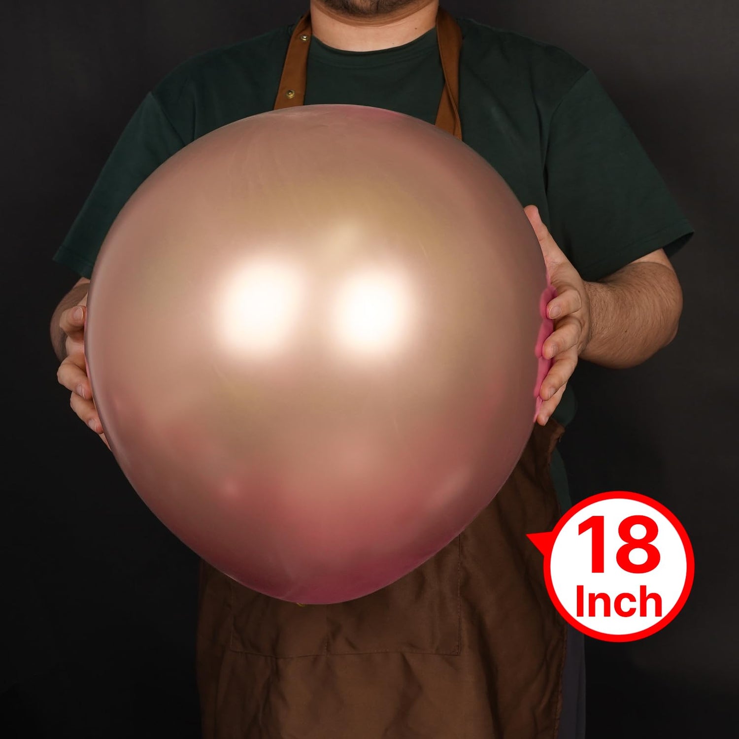 Rose Gold-G107 Metallic Balloons 20pcs (18 inch)