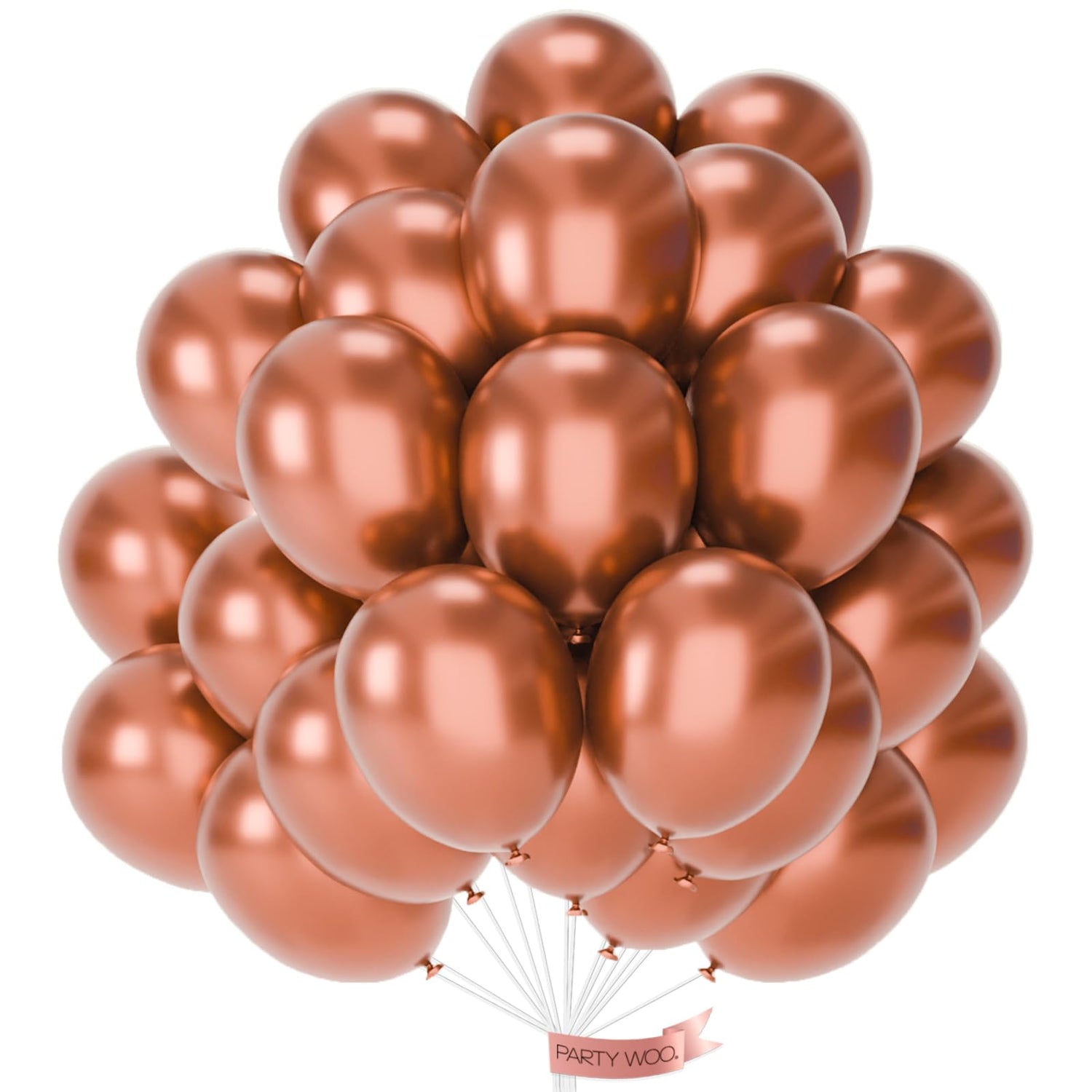 Brown-G132 Metallic Balloons 50pcs (12 inch)