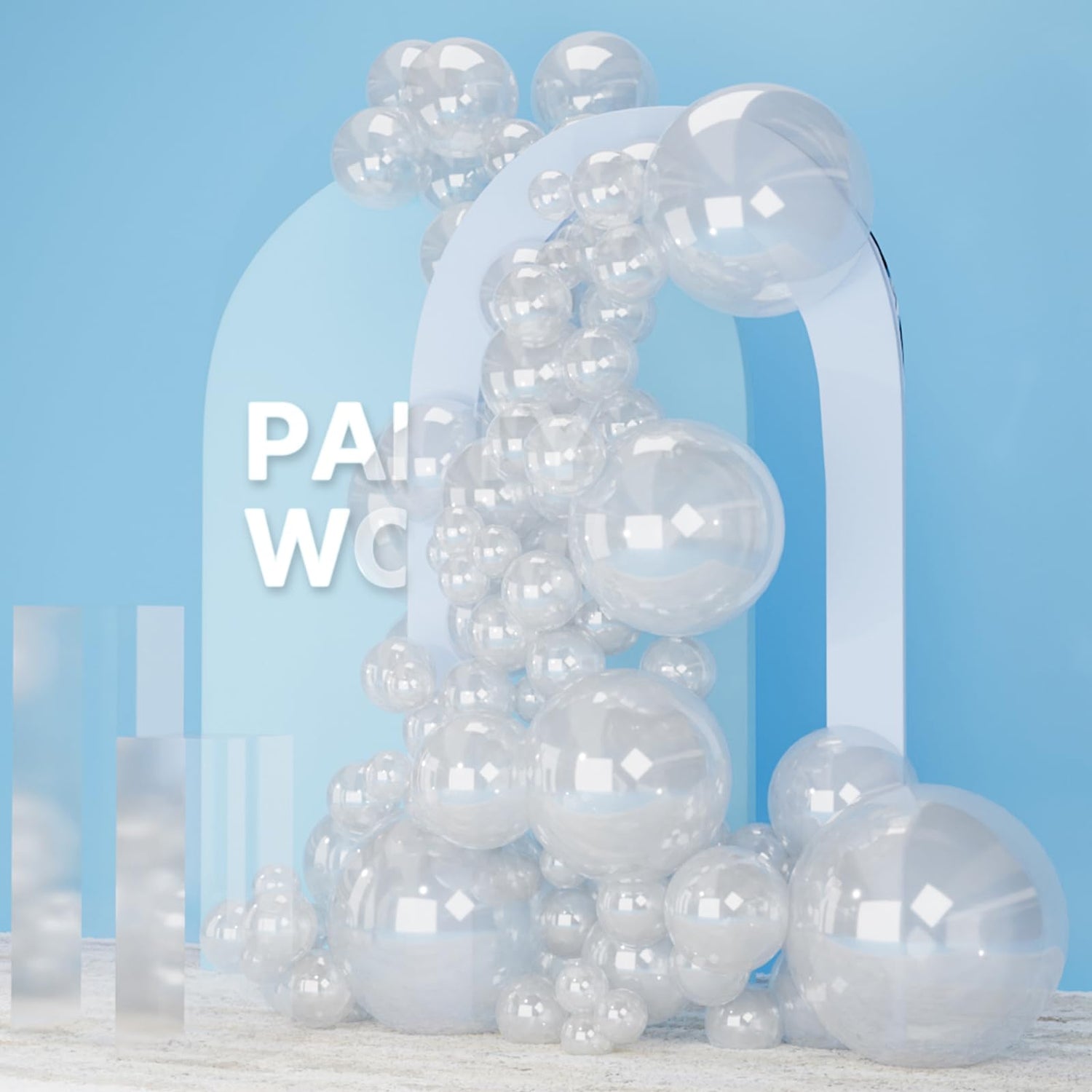 Transparent-Y2 Balloons Arch Kit Garland 140pcs (5/10/12/18 inch)