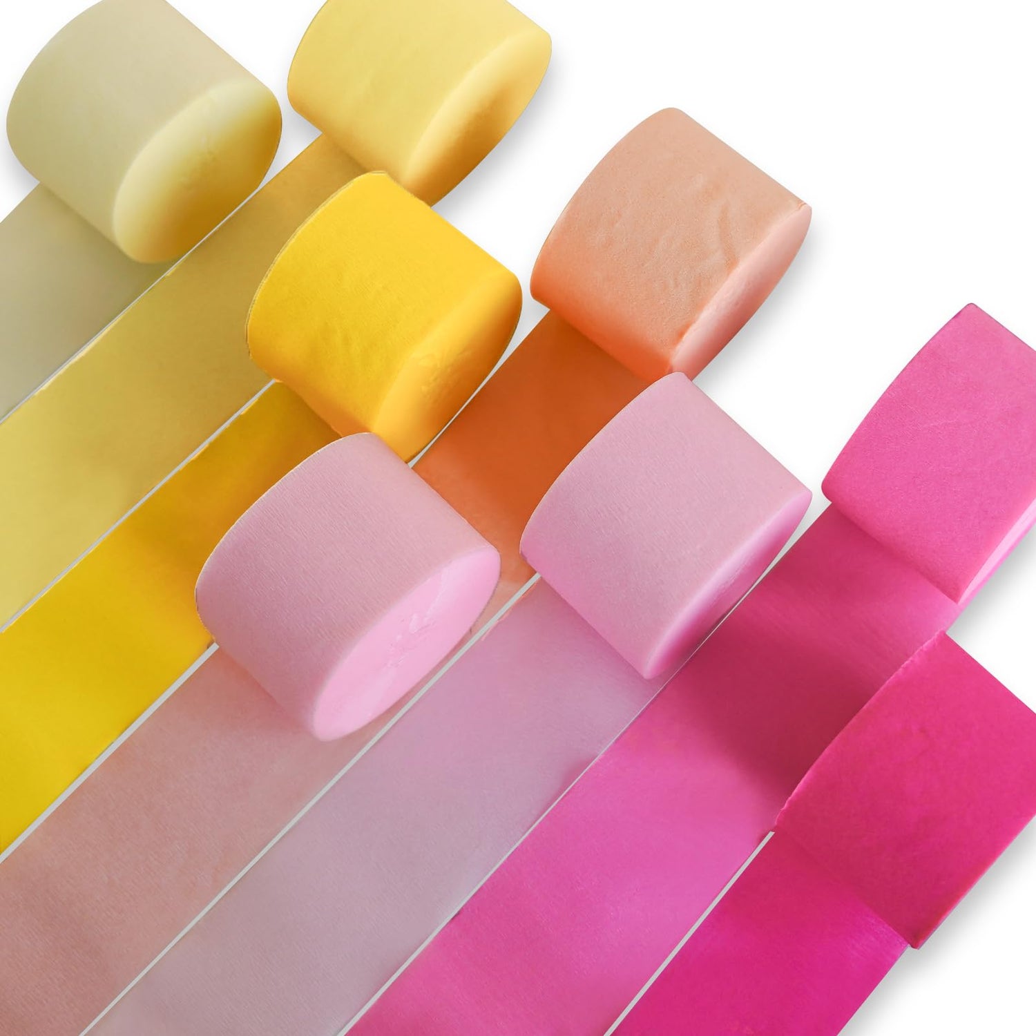 Pink Ombre Crepe Paper 8pcs
