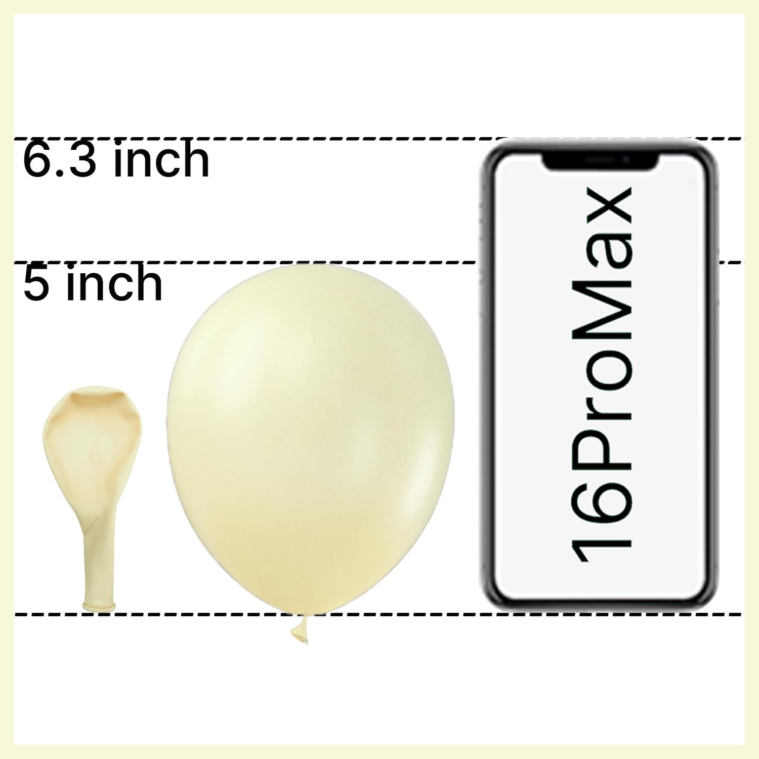 Yellow-Q07 Balloons 50pcs (5 inch)
