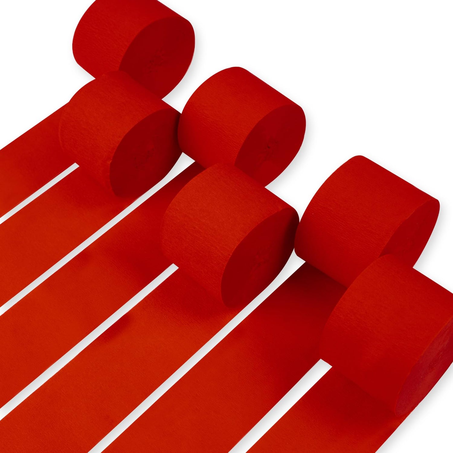 Red Crepe Paper 6pcs