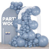 Blue-F55 Balloons 140pcs (5/10/12/18 inch)