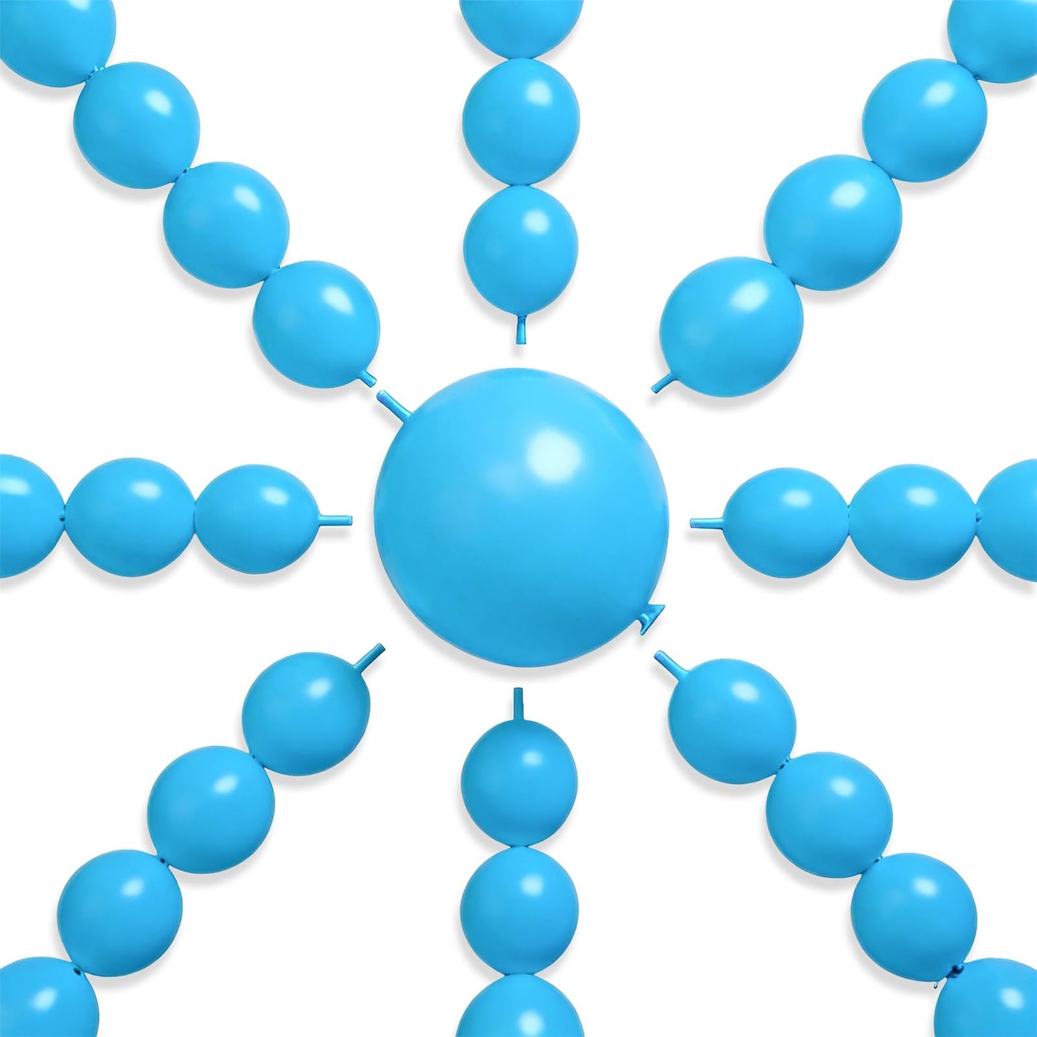 Blue-Y20 Linking Balloons 100pcs (6 inch)