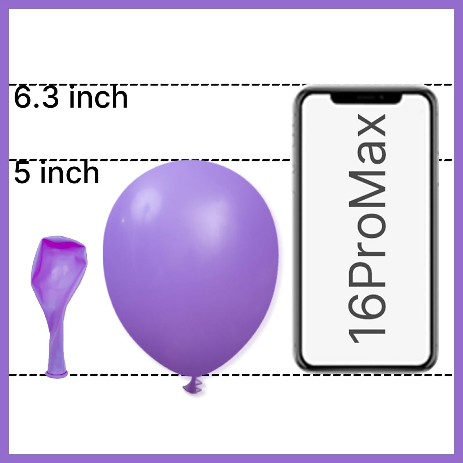 Purple-Y15 Balloons 100pcs (5 inch)
