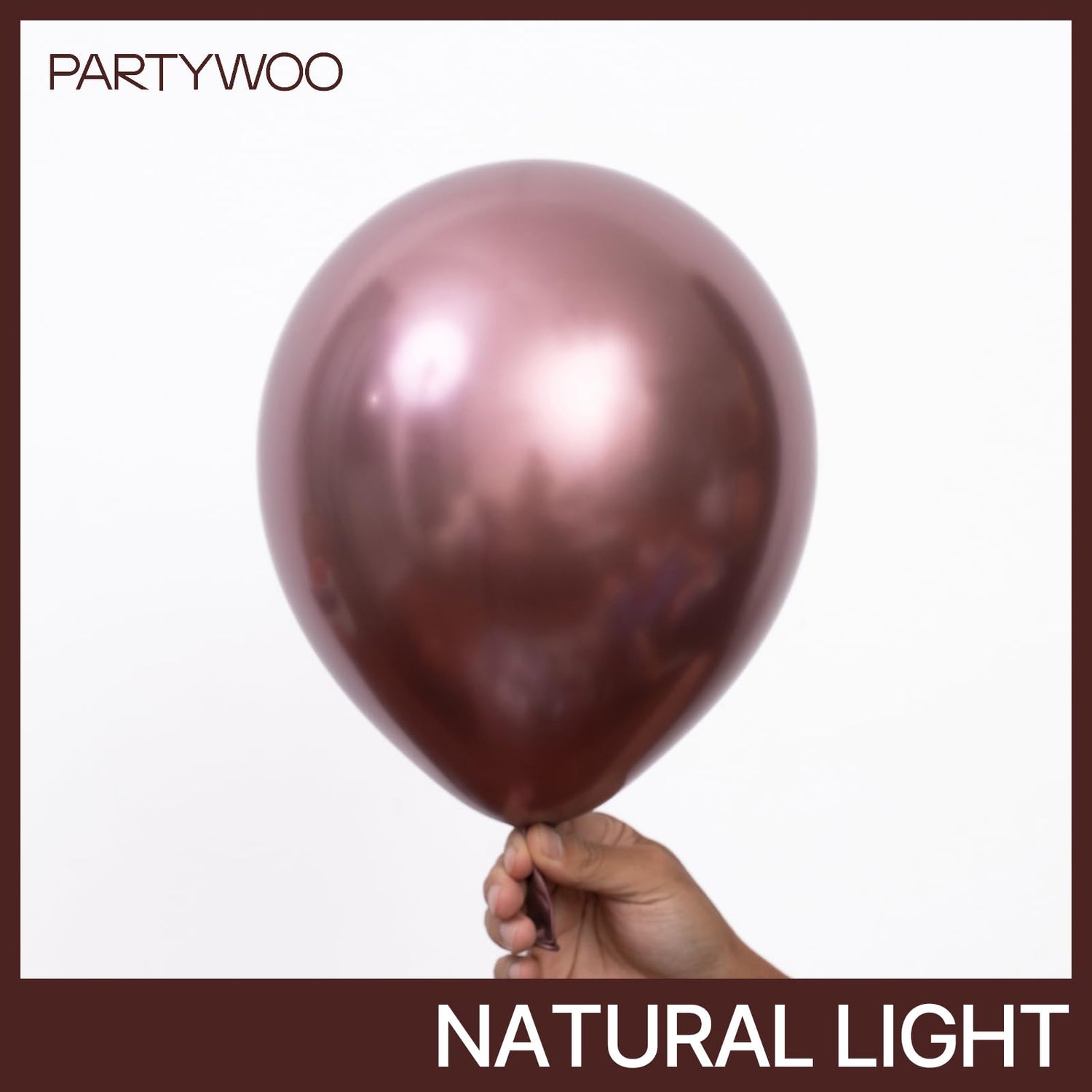 Brown-G133 Metallic Balloons 50pcs (12 inch)