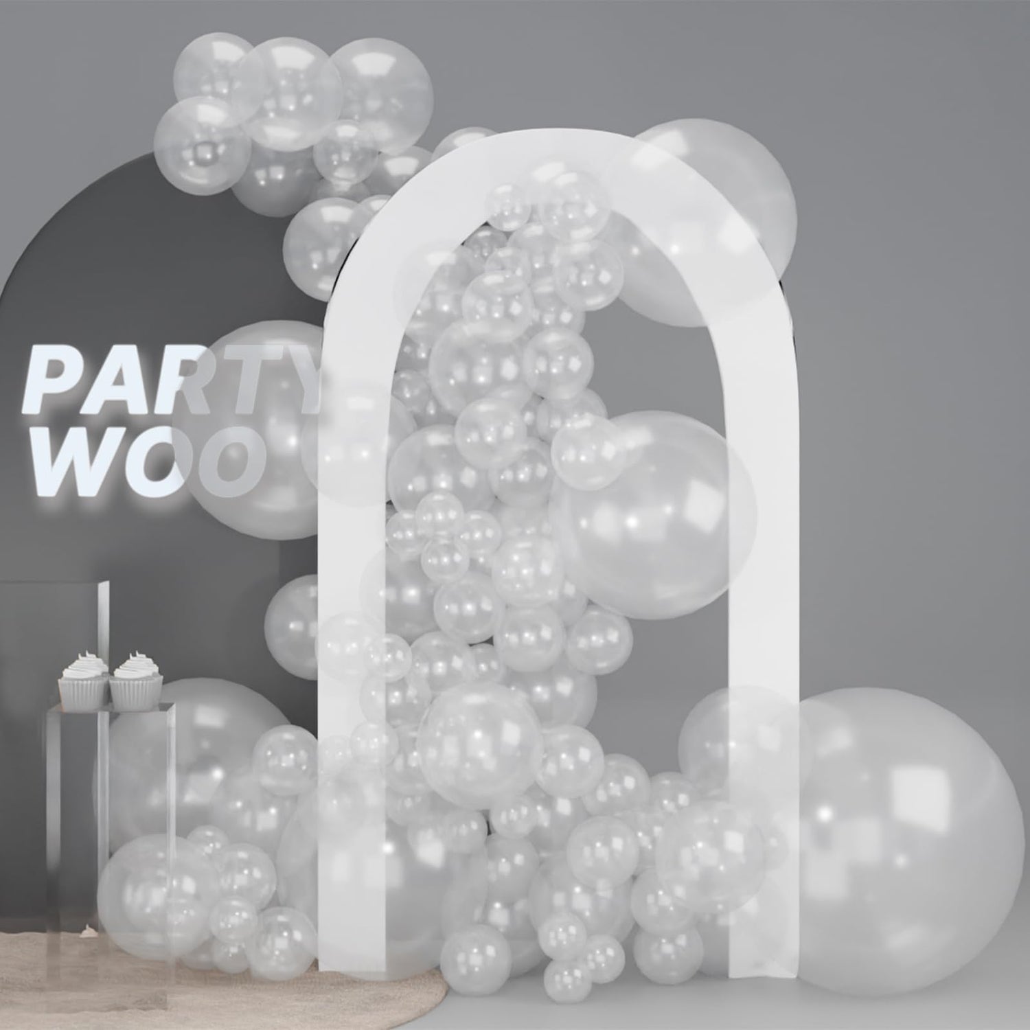 Transparent-Y2 Balloons Arch Kit Garland 100pcs (5/10/12/18/36 inch)