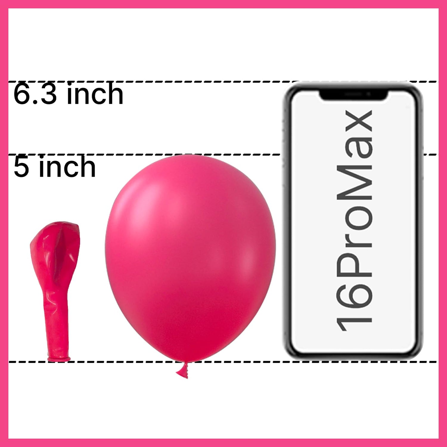 Pink-Y12 Balloons 50pcs (5 inch)