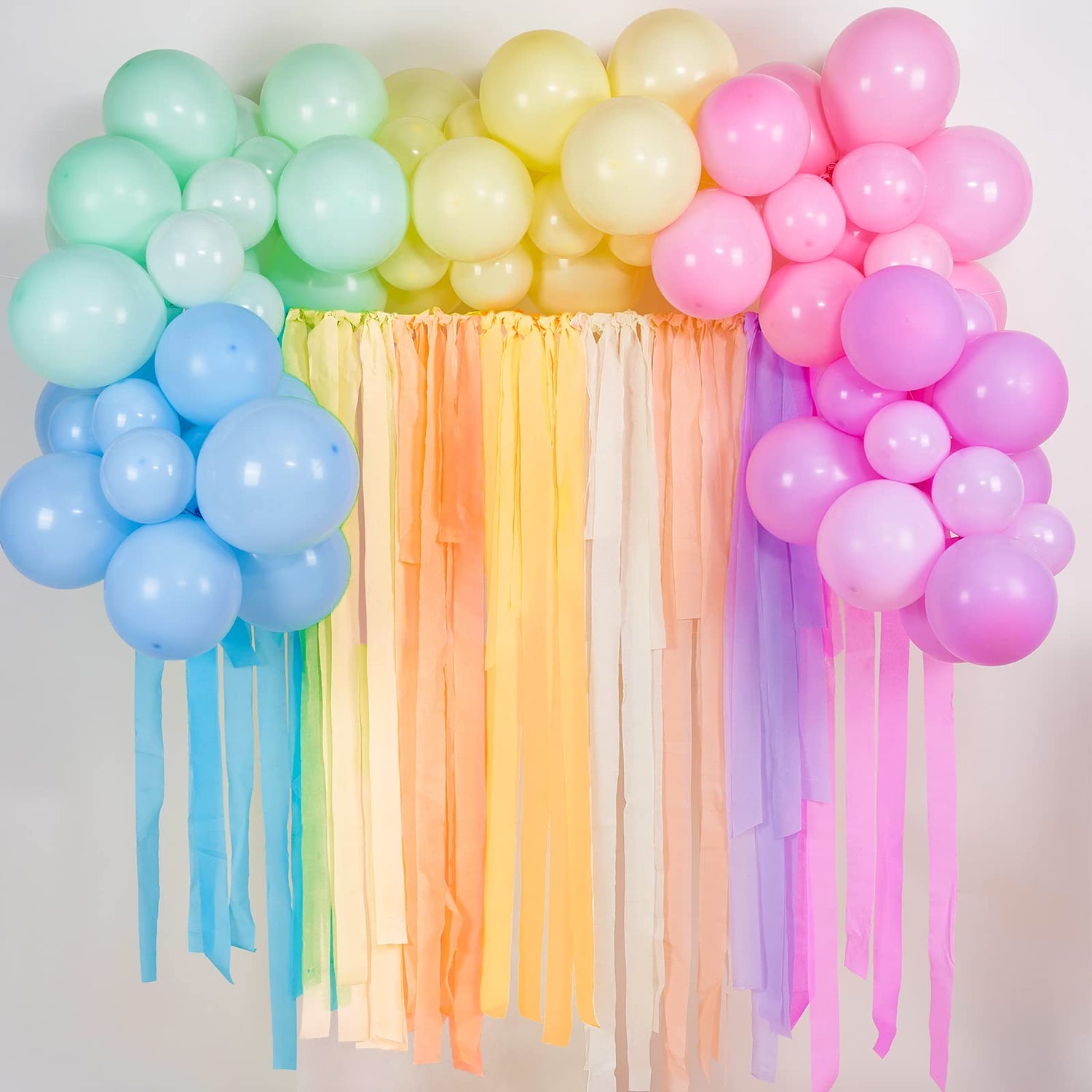 PartyWoo Crepe Paper Streamers 8 Rolls 656ft, Pack of Party Streamers in 8 Pastel Colors for Birthday Decorations, Party Decorations, Wedding Decorations (1.8 Inch x 82 Ft/Roll)