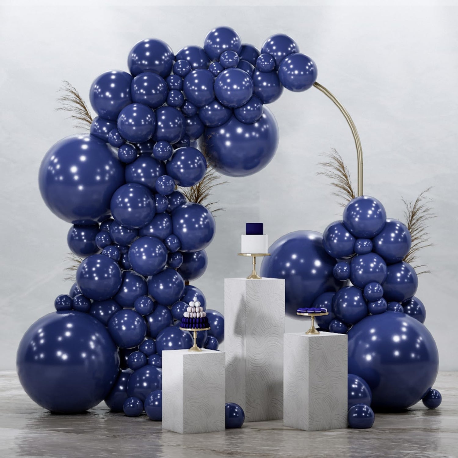 Blue-Z90 Balloons Arch Kit Garland 145pcs (5/10/12/18 inch)
