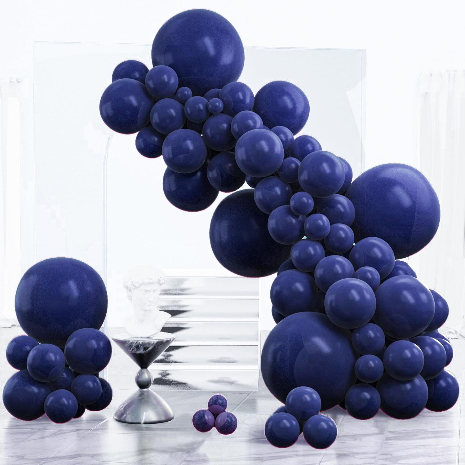 Blue-Z90 Balloons Arch Kit Garland 120pcs (5/10/12/18 inch)