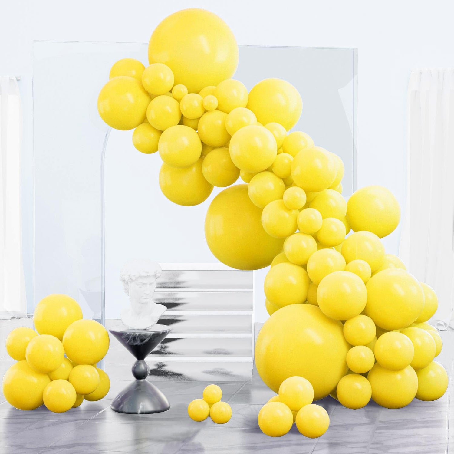 Yellow-Y55 Balloons Arch Kit Garland 85pcs (5/10/12/18 inch)