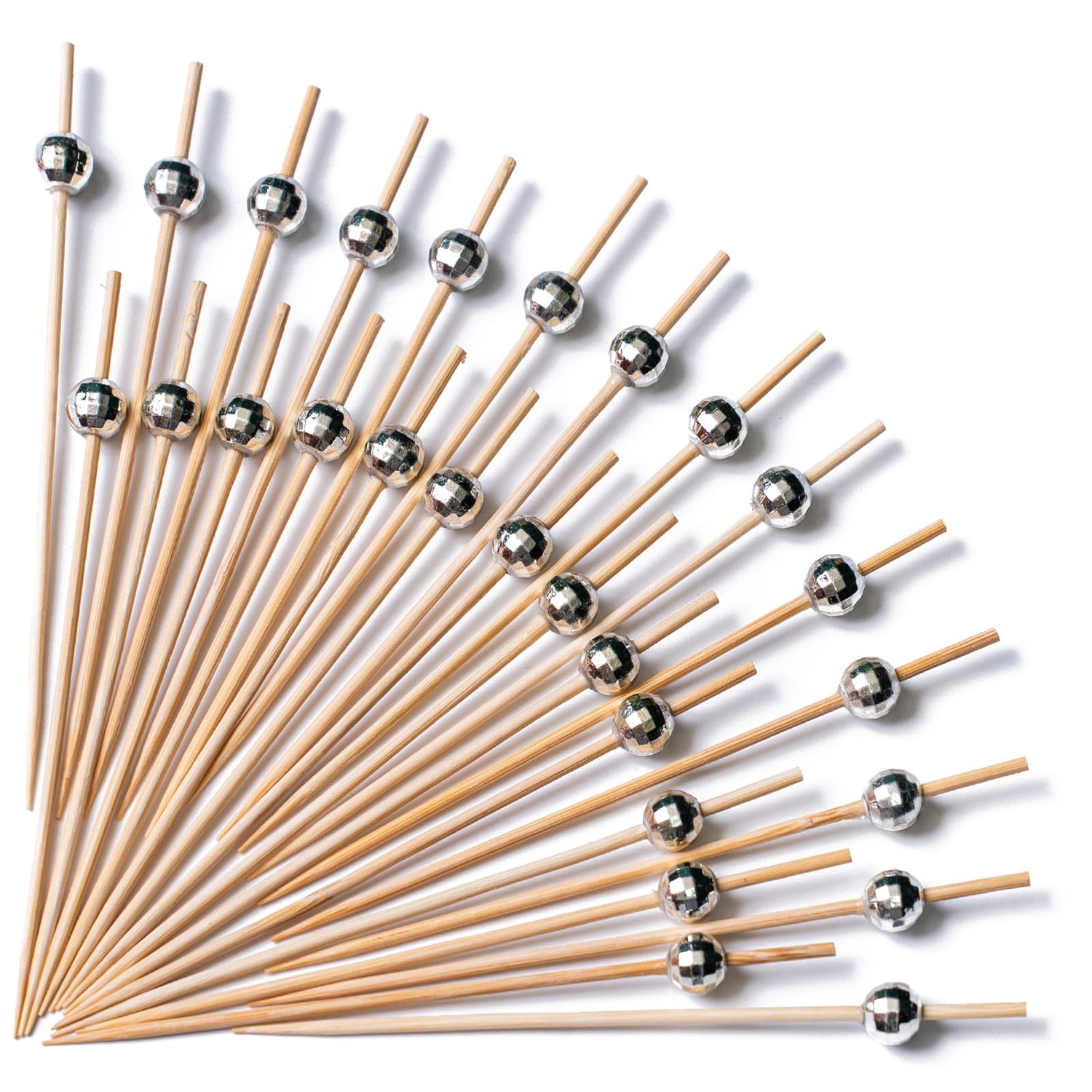 Silver-LG02 Cocktail Picks (Bamboo) 200pcs