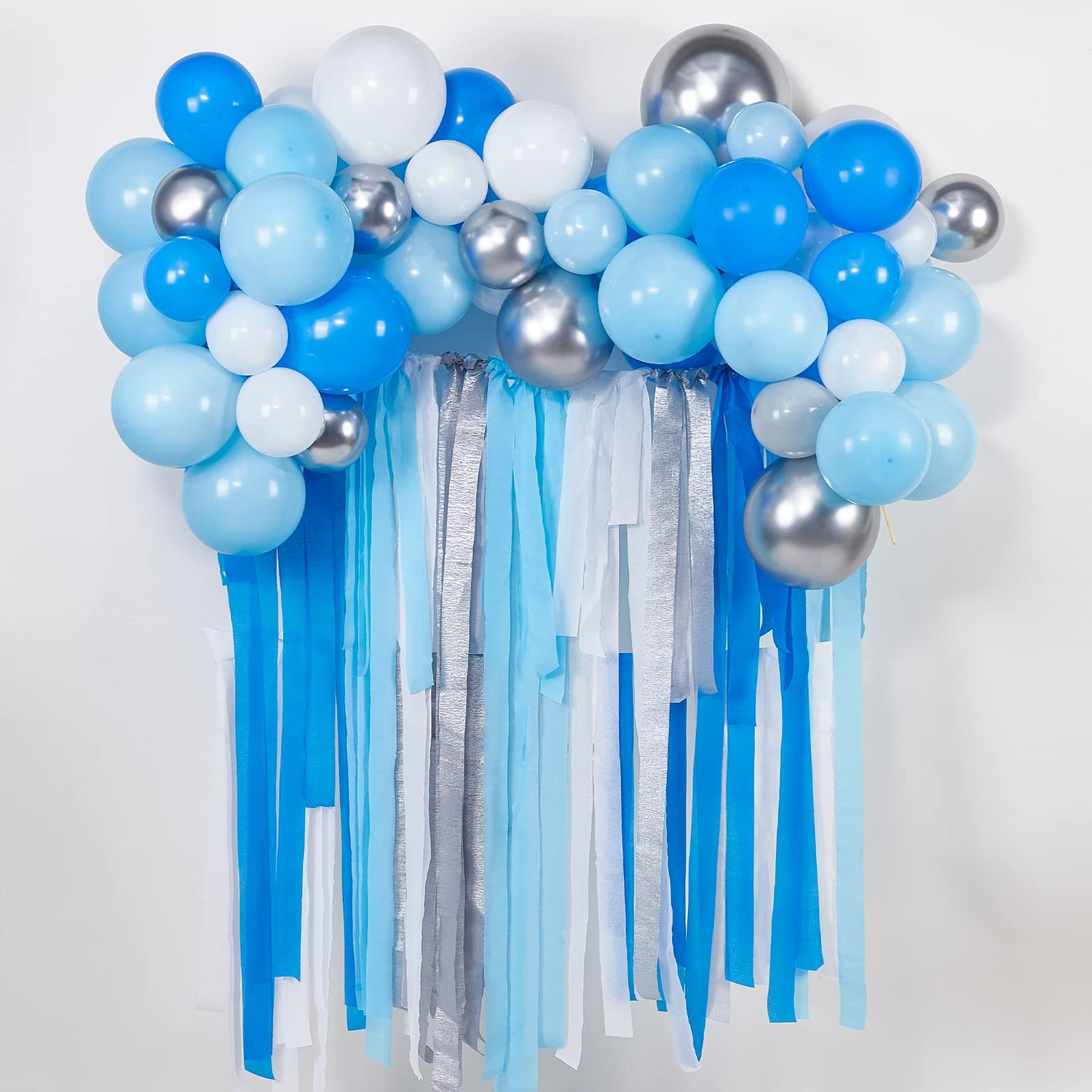 Blue Ombre Crepe Paper 6pcs