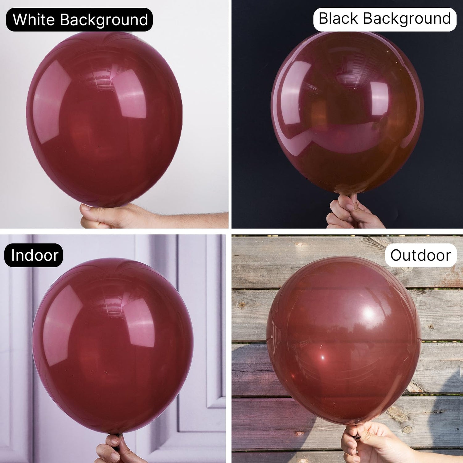 Burgundy-Y62 Balloons 50pcs (12 inch)