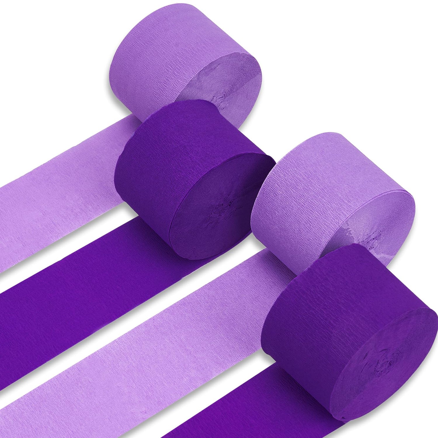 Light Purple & Dark Purple Crepe Paper 4pcs