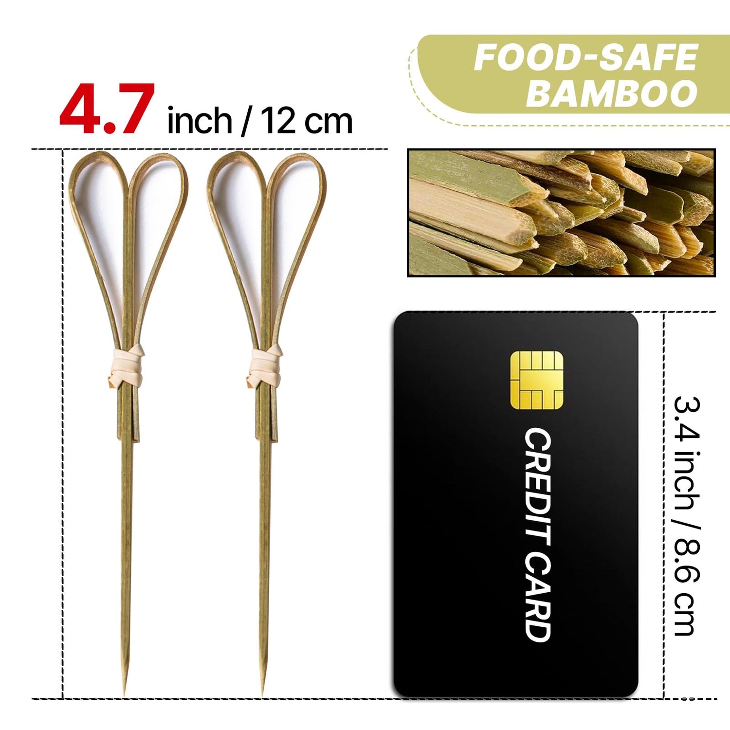 Cocktail Picks (Bamboo) 100pcs