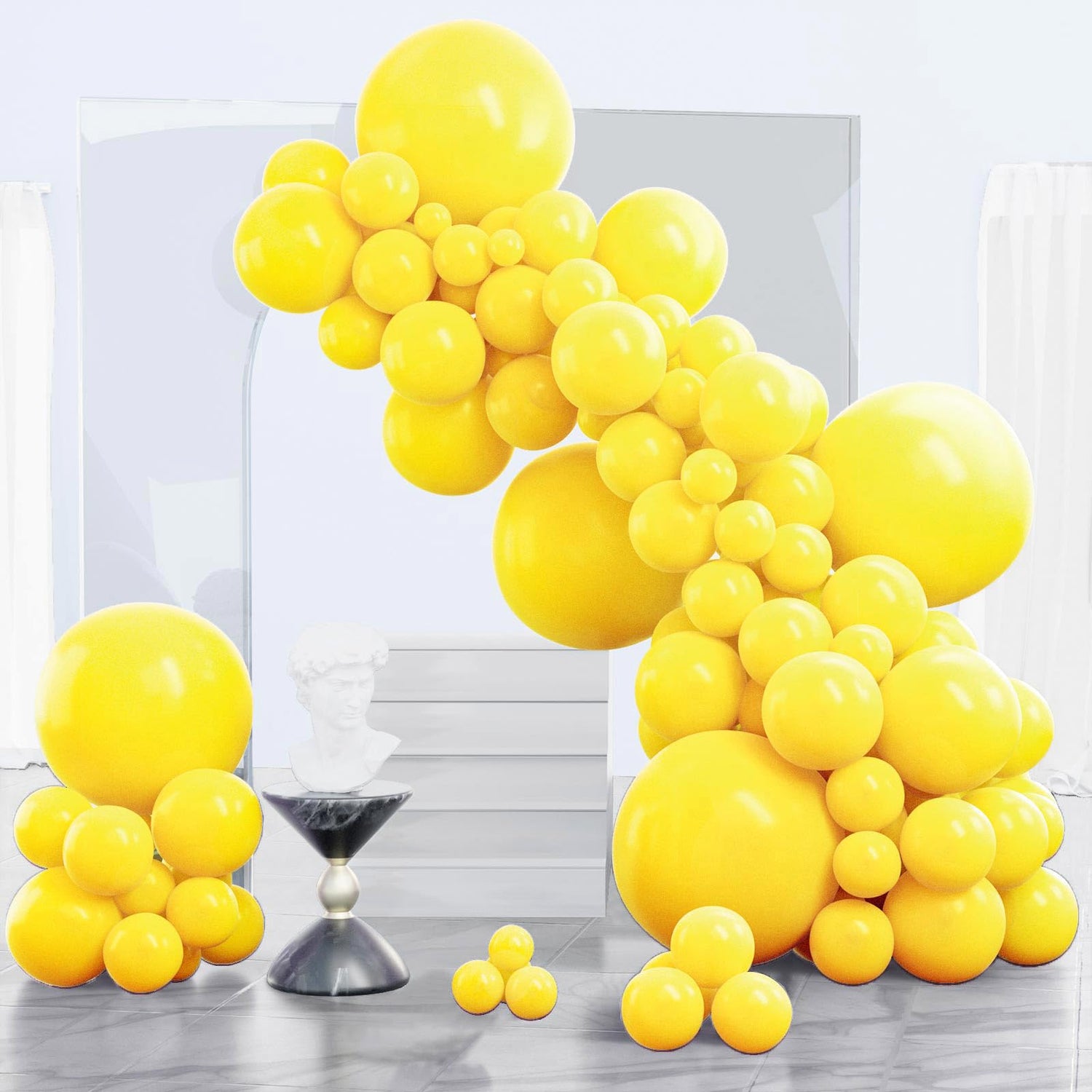 Yellow-Y55 Balloons Arch Kit Garland 140pcs (5/10/12/18 inch)