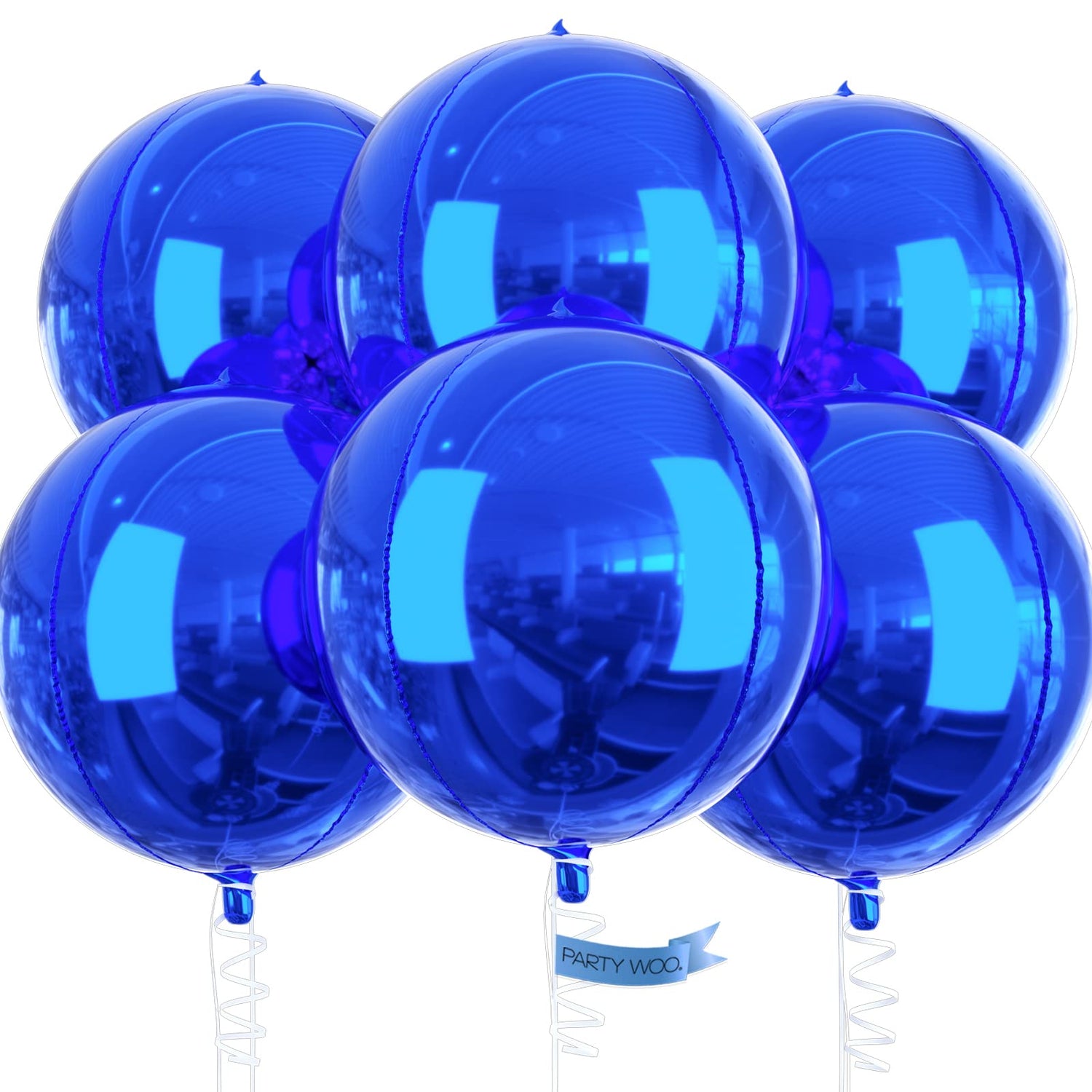 Blue-LG07 Foil Balloons 6pcs (22 inch)