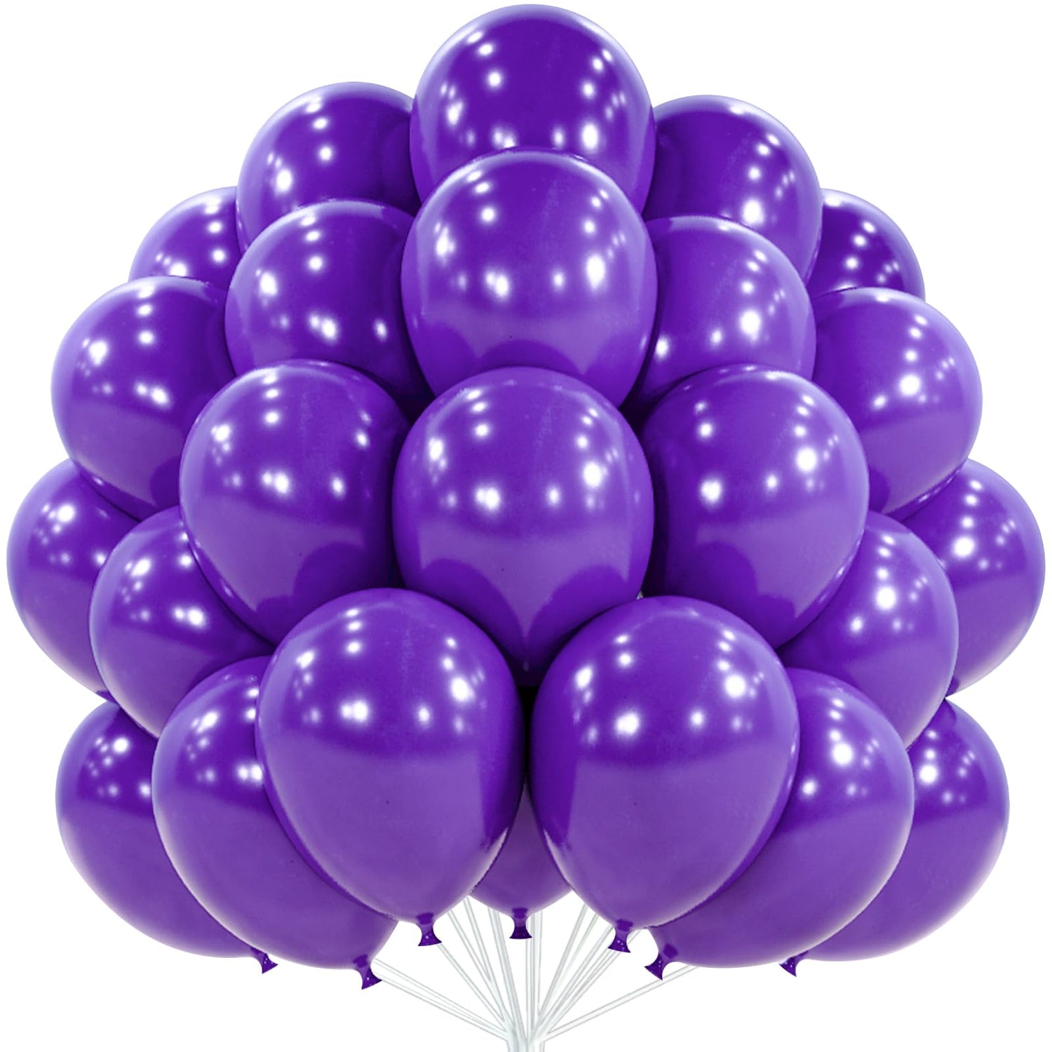 PartyWoo Dark Purple Balloons 100 pcs 12 Inch Purple Balloons for Halloween Purple Wedding Party Baby Shower Birthday Decorations Purple Graduation Anniversary Purple Party Decorations Purple-Y16