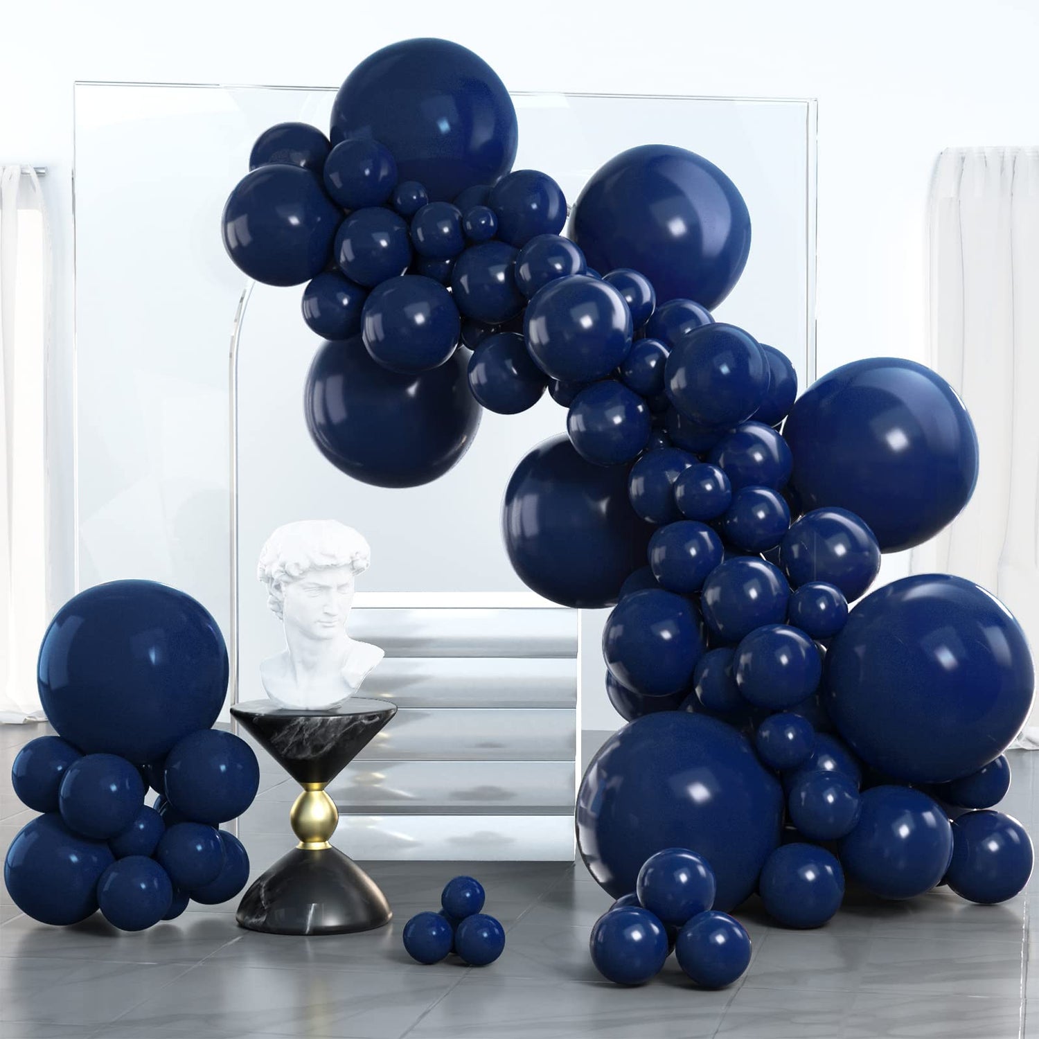 Blue-Z90 Balloons Arch Kit Garland 100pcs (5/10/12/18 inch)