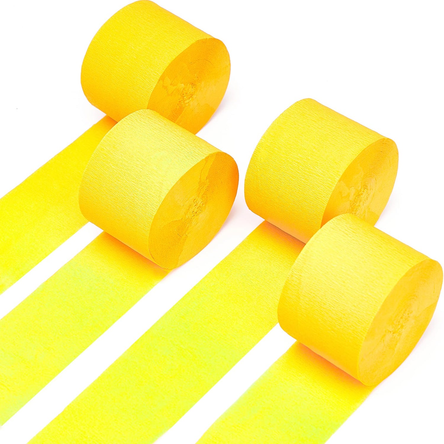 Yellow Crepe Paper 4pcs