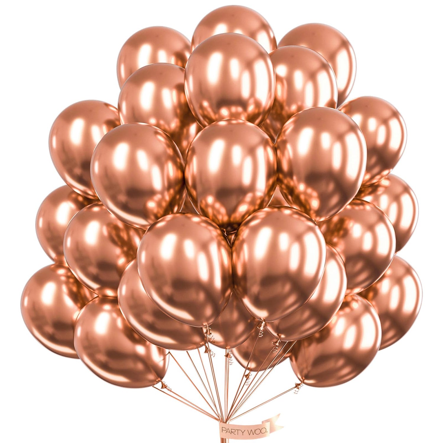 Rose Gold-G107 Metallic Balloons 50pcs (12 inch)