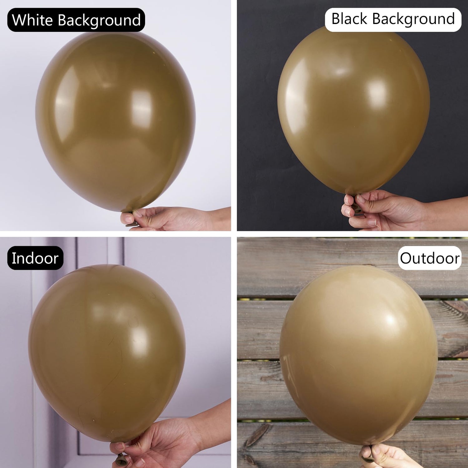 Brown-F09 Balloons 100pcs (12 inch)