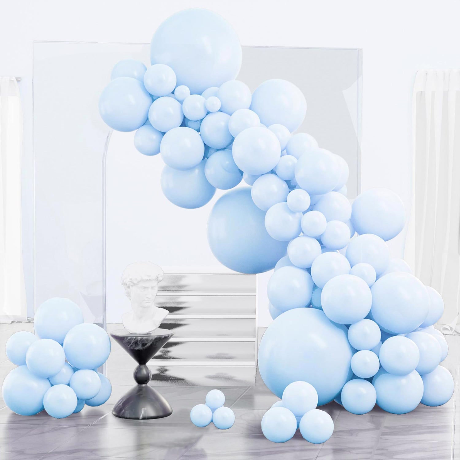 Blue-Q13 Balloons Arch Kit Garland 123pcs (5/10/12/18 inch)