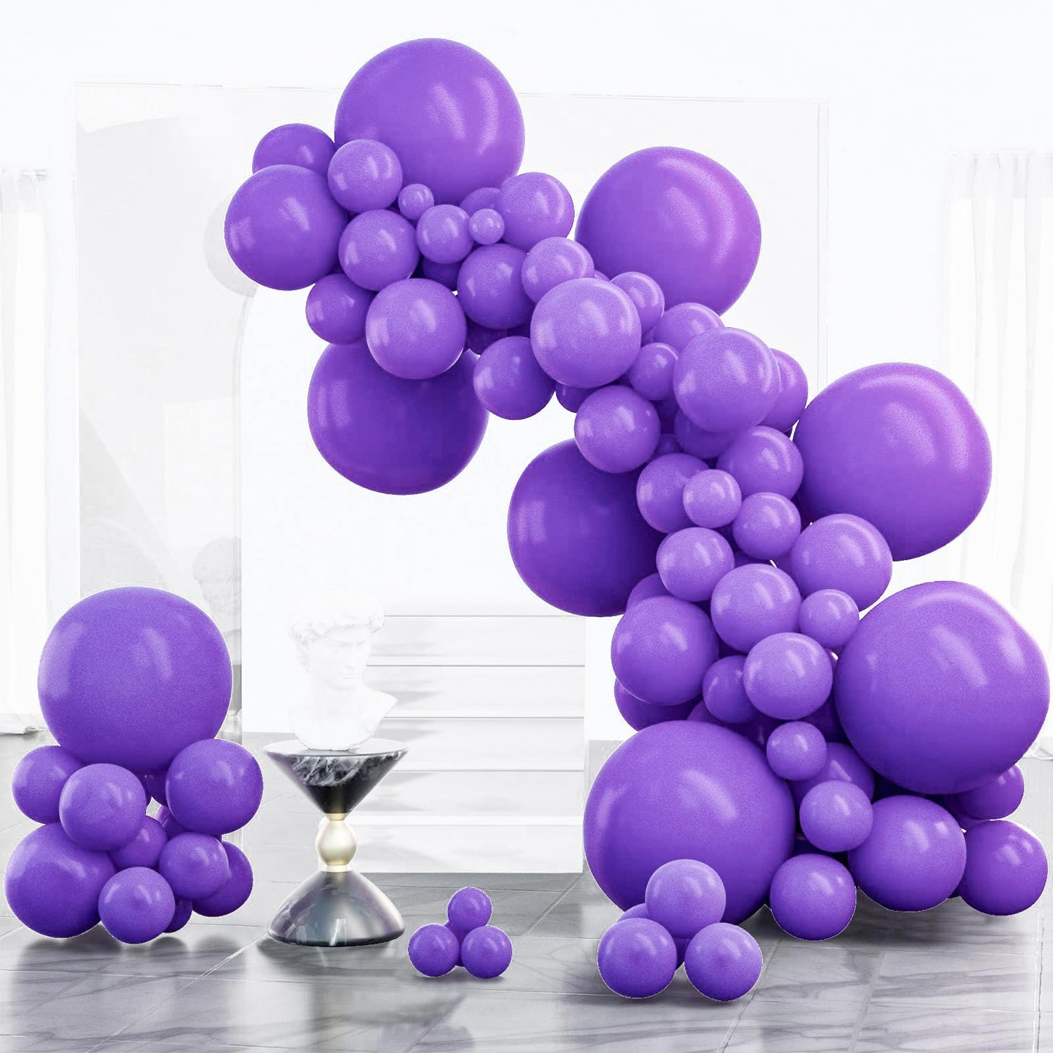 Purple-Y15 Balloons Arch Kit Garland 100pcs (5/10/12/18 inch)