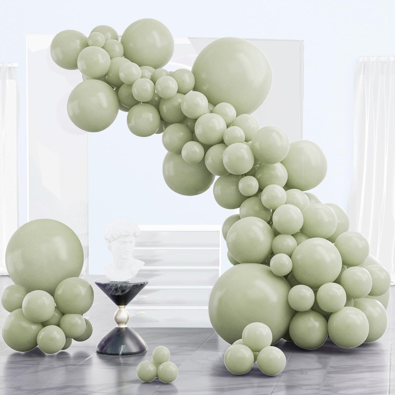Green-F32 Balloons Arch Kit Garland 85pcs (5/10/12/18 inch)