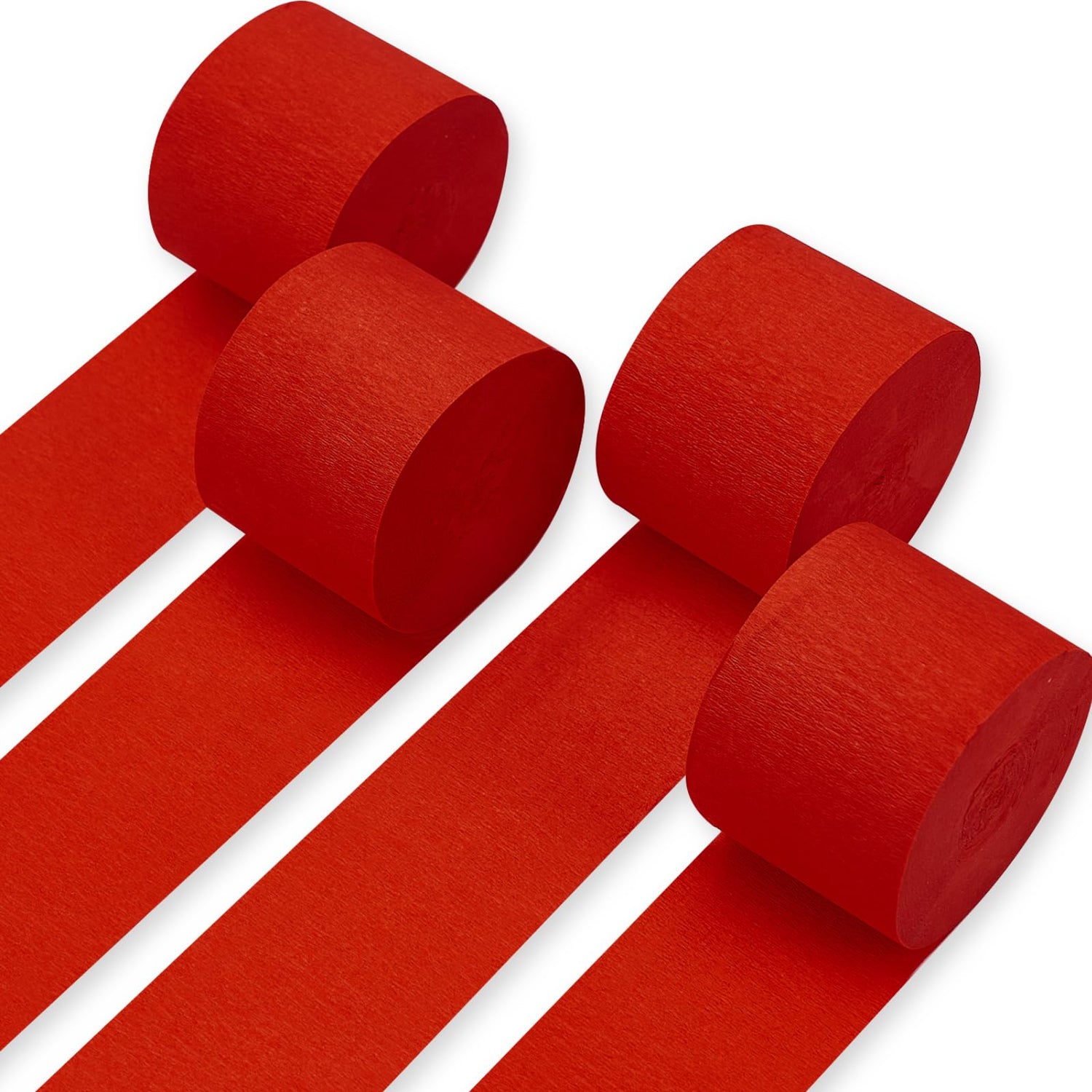 Red Crepe Paper 4pcs