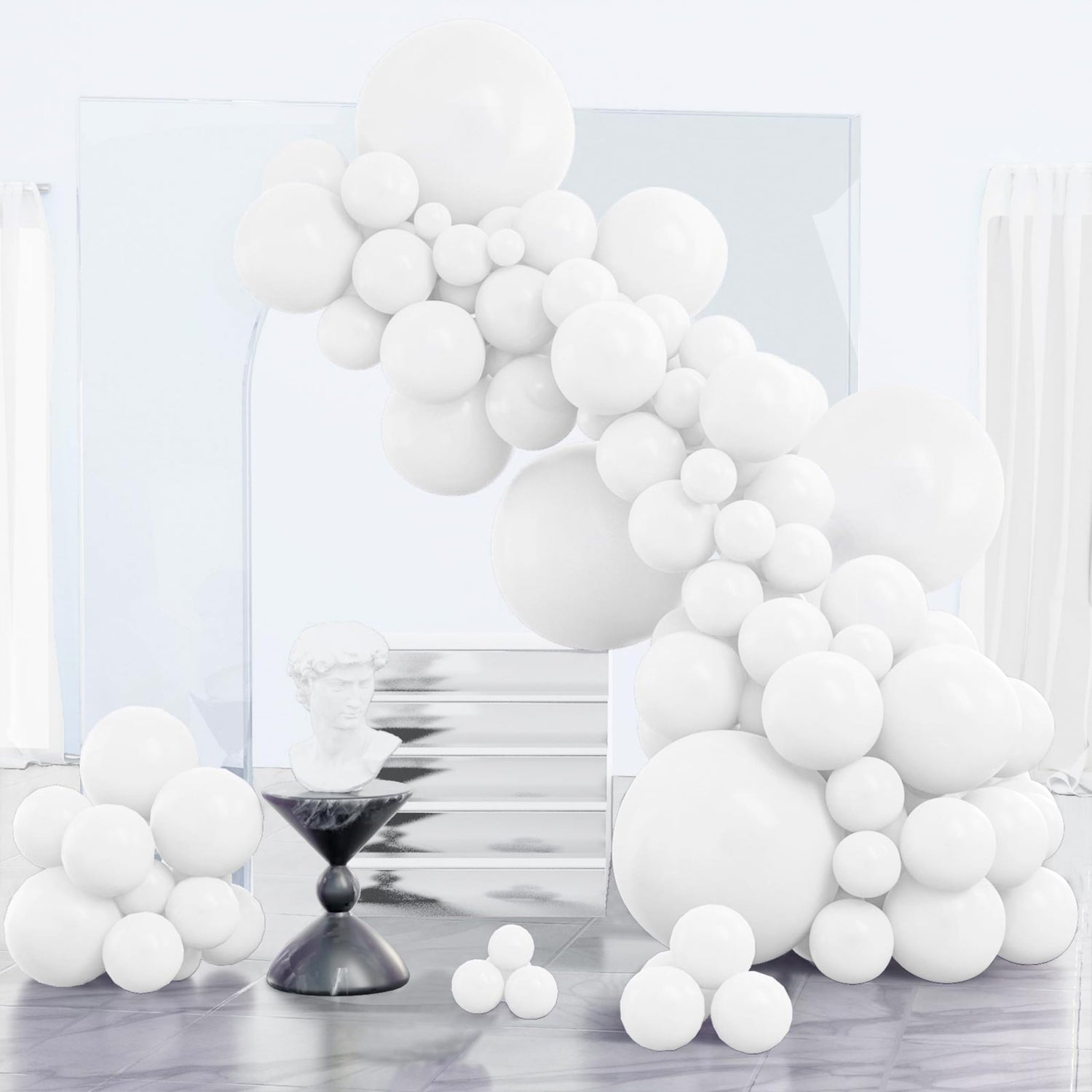White-Y13 Balloons Arch Kit Garland 152pcs (5/10/12/18 inch)