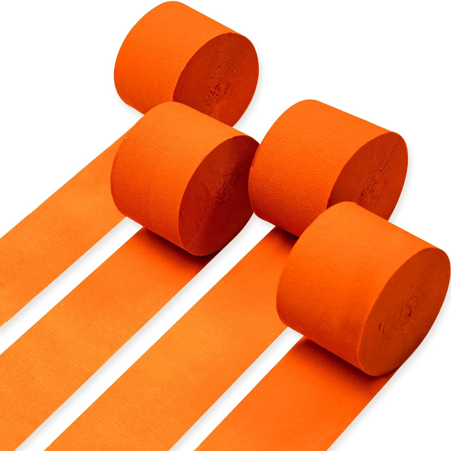 Orange Crepe Paper 4pcs