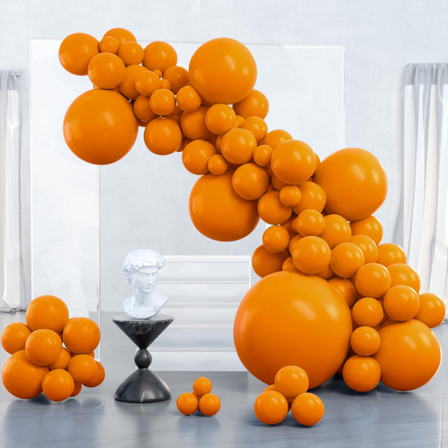 Orange-F53 Balloons Arch Kit Garland 127pcs (5/10/12/18/36 inch)