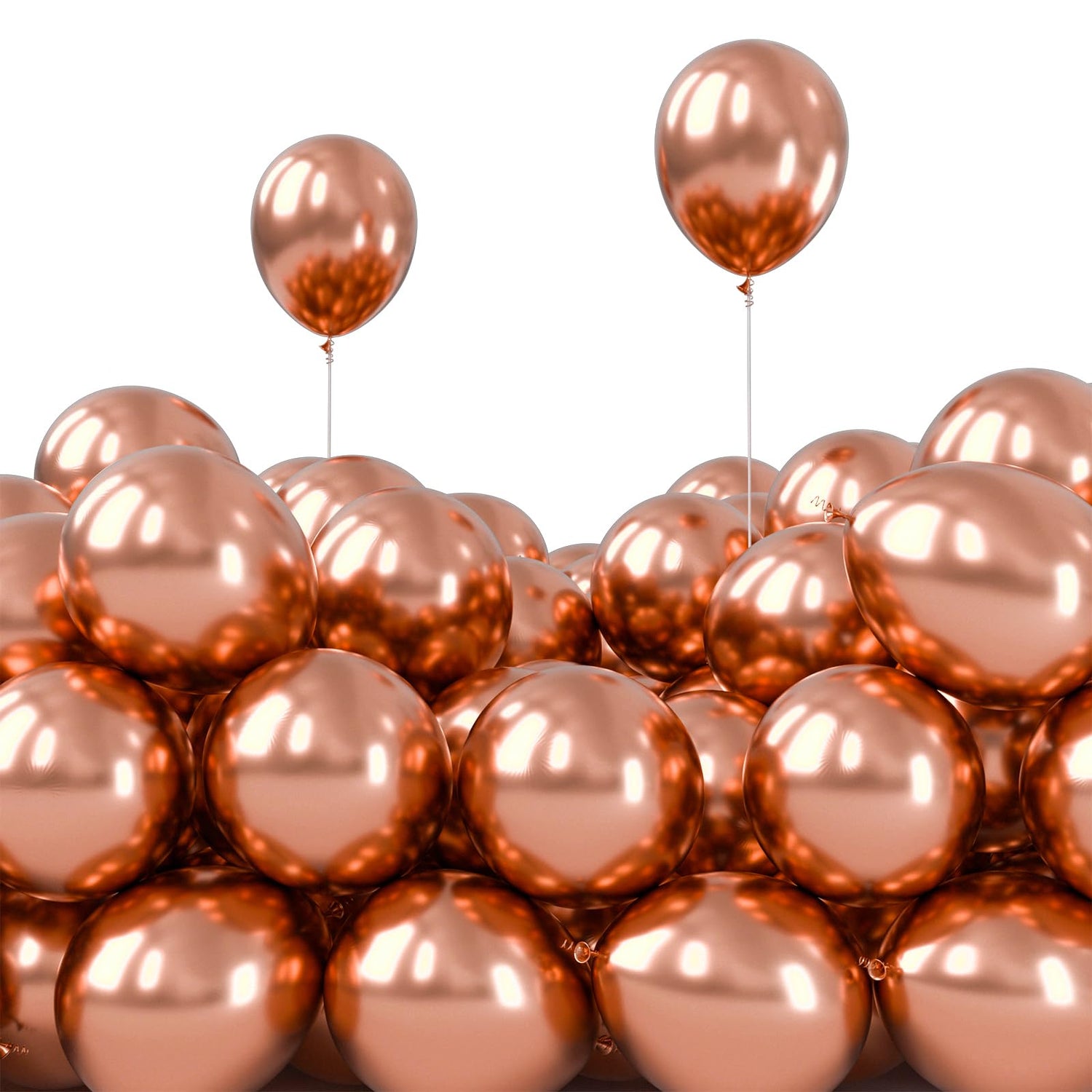 Rose Gold-G107 Metallic Balloons 50pcs (5 inch)