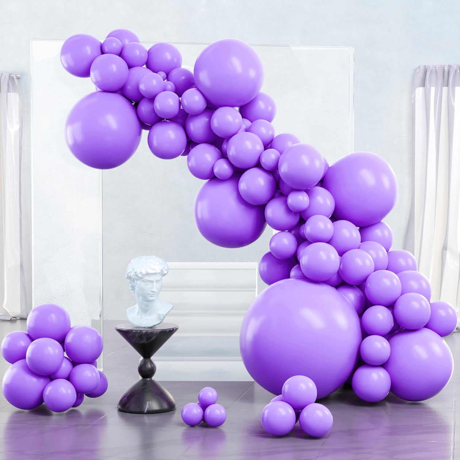 Purple-Y15 Balloons Arch Kit Garland 100pcs (5/10/12/18/36 inch)
