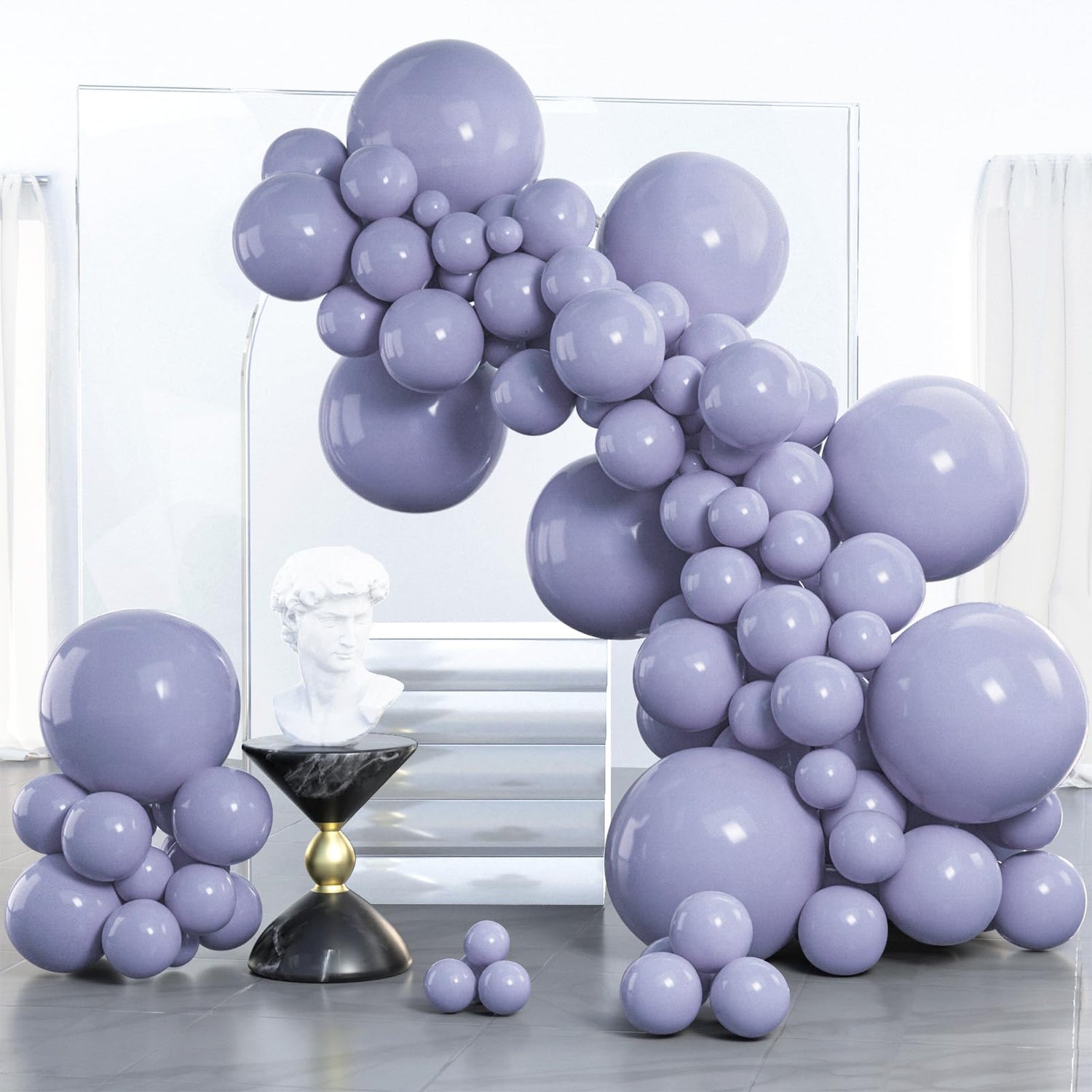 Gray-F16 Balloons Arch Kit Garland 100pcs (5/10/12/18 inch)