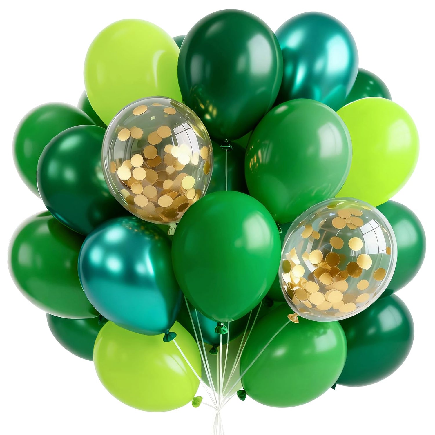 Green Ombre Balloons 65pcs