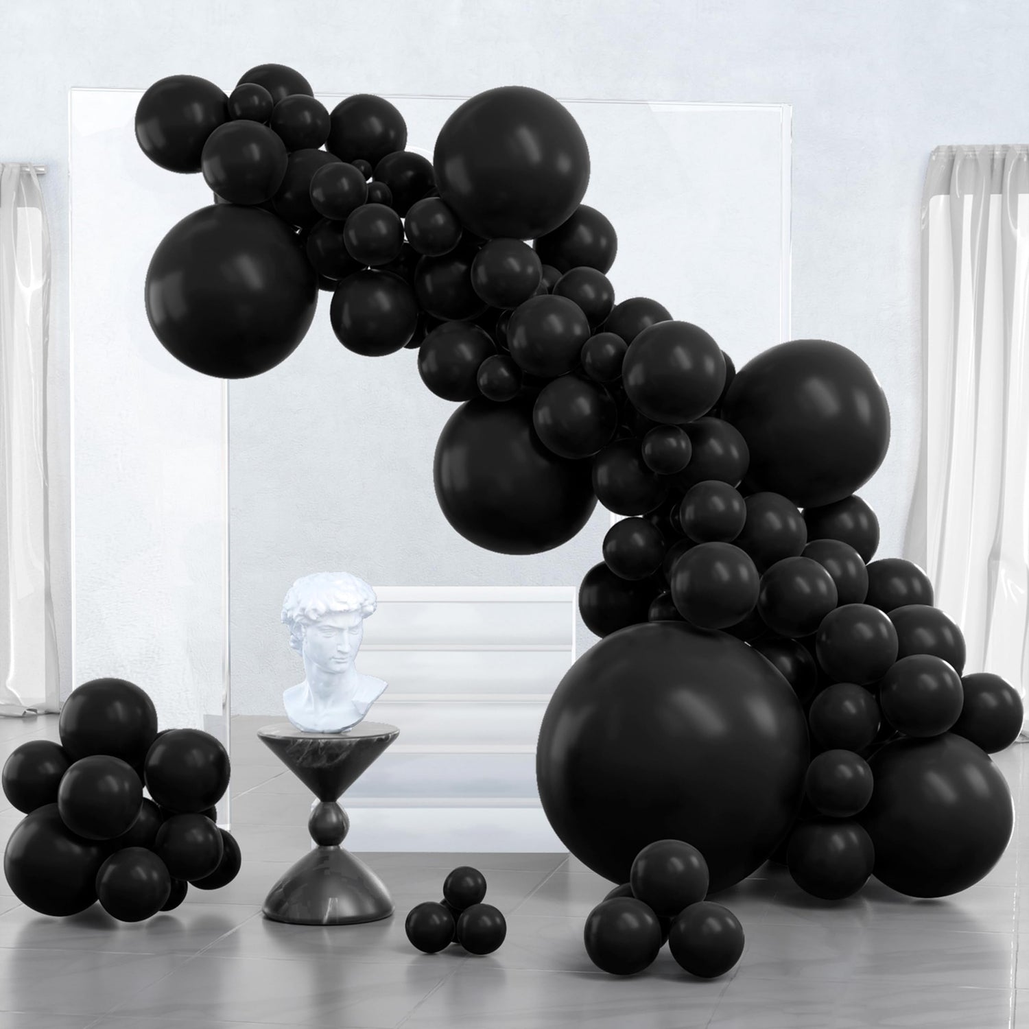 Black-Y18 Balloons Arch Kit Garland 127pcs (5/10/12/18/36 inch)