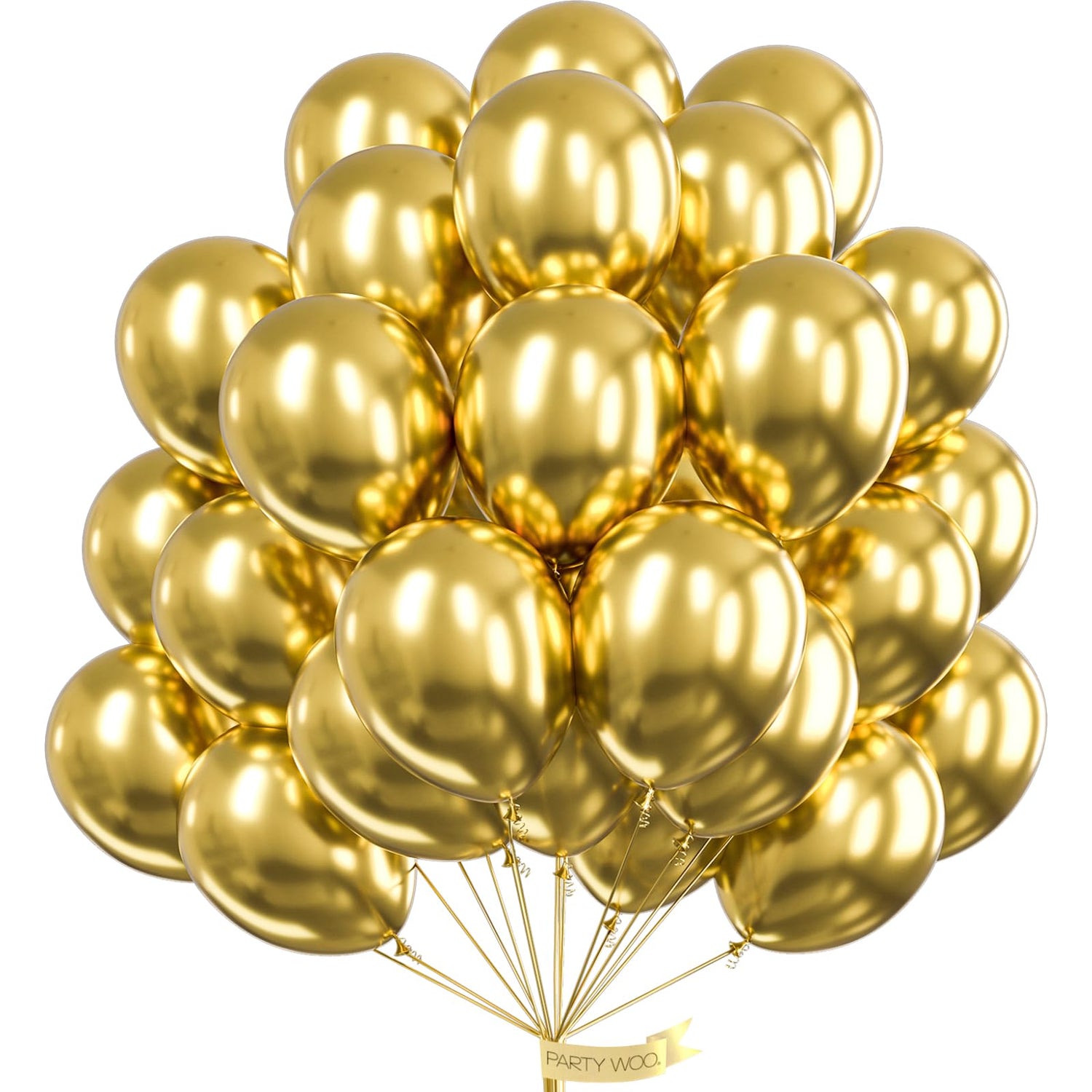 Gold-G101 Metallic Balloons 50pcs (12 inch)