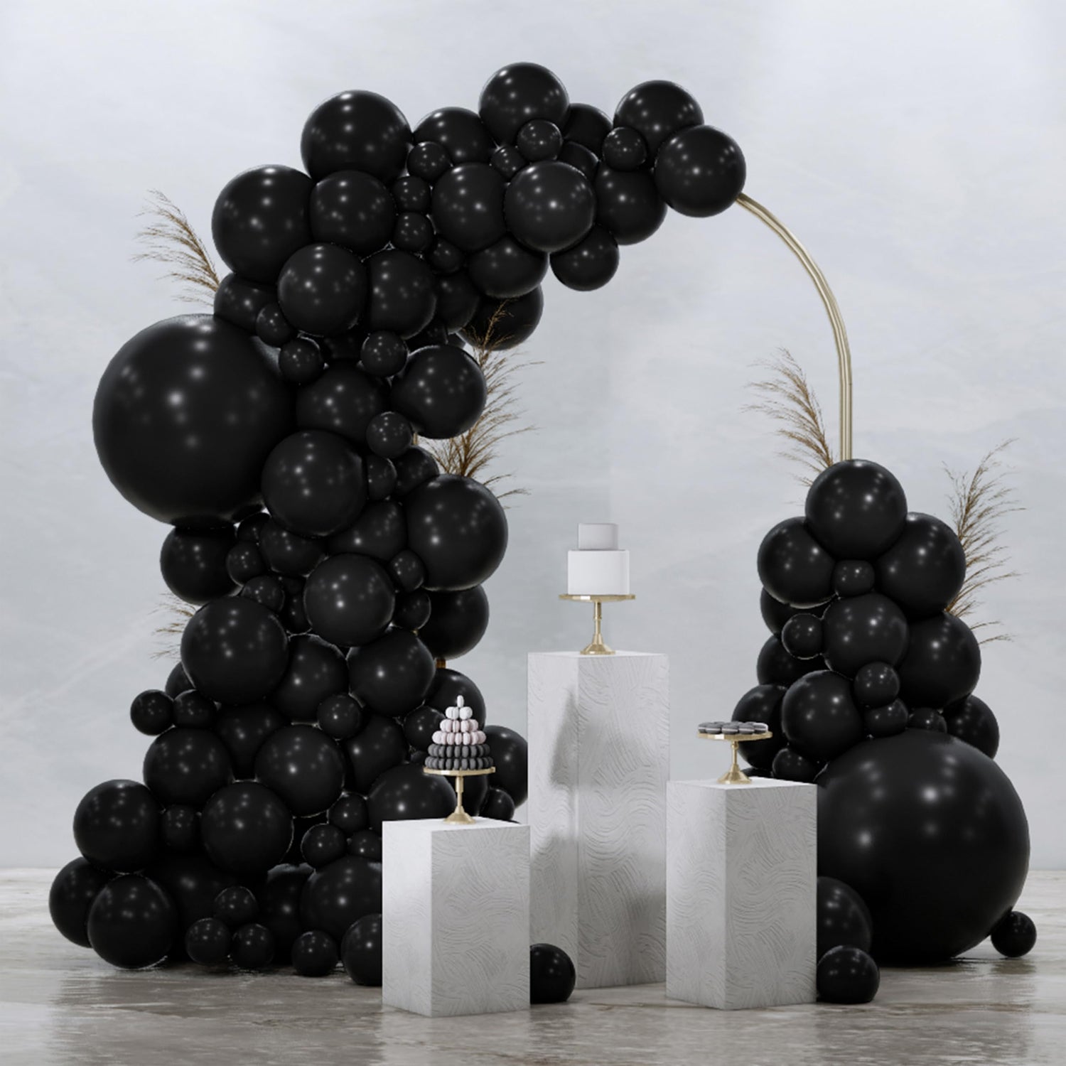 Black-Y18 Balloons Arch Kit Garland 92pcs (5/10/12/18 inch)