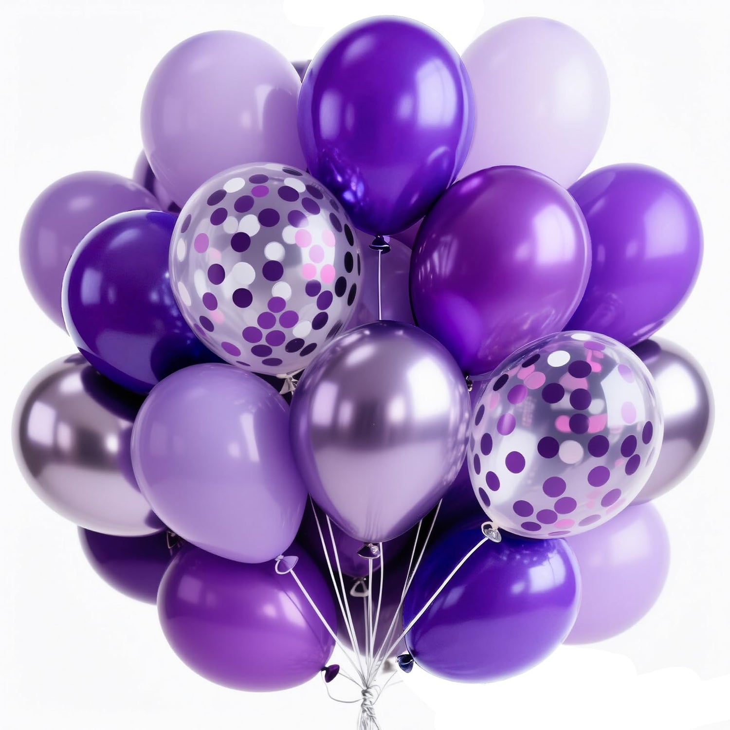 Purple Ombre Balloons 66pcs