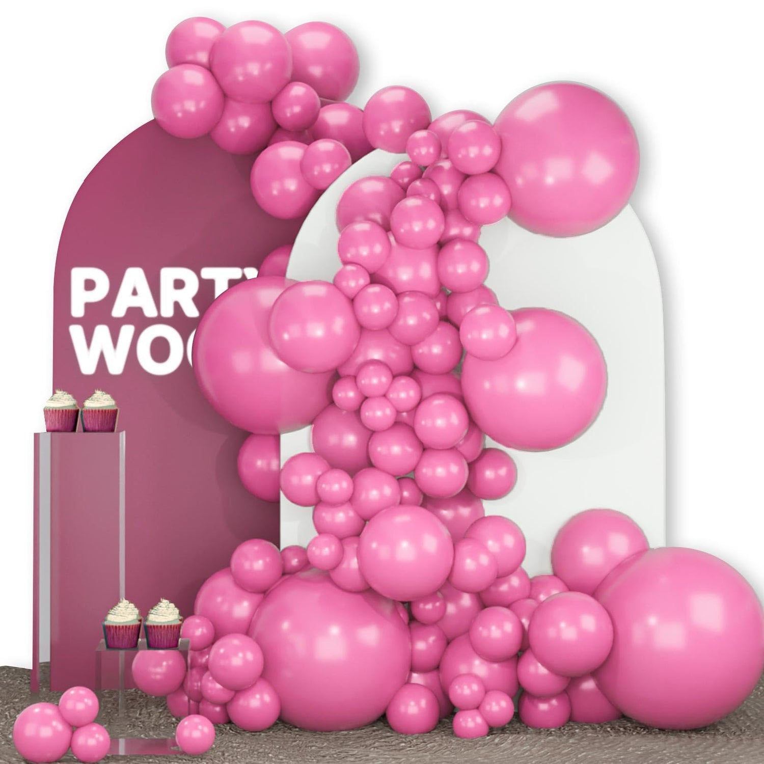 Pink-Y01 Balloons Arch Kit Garland 140pcs (5/10/12/18 inch)